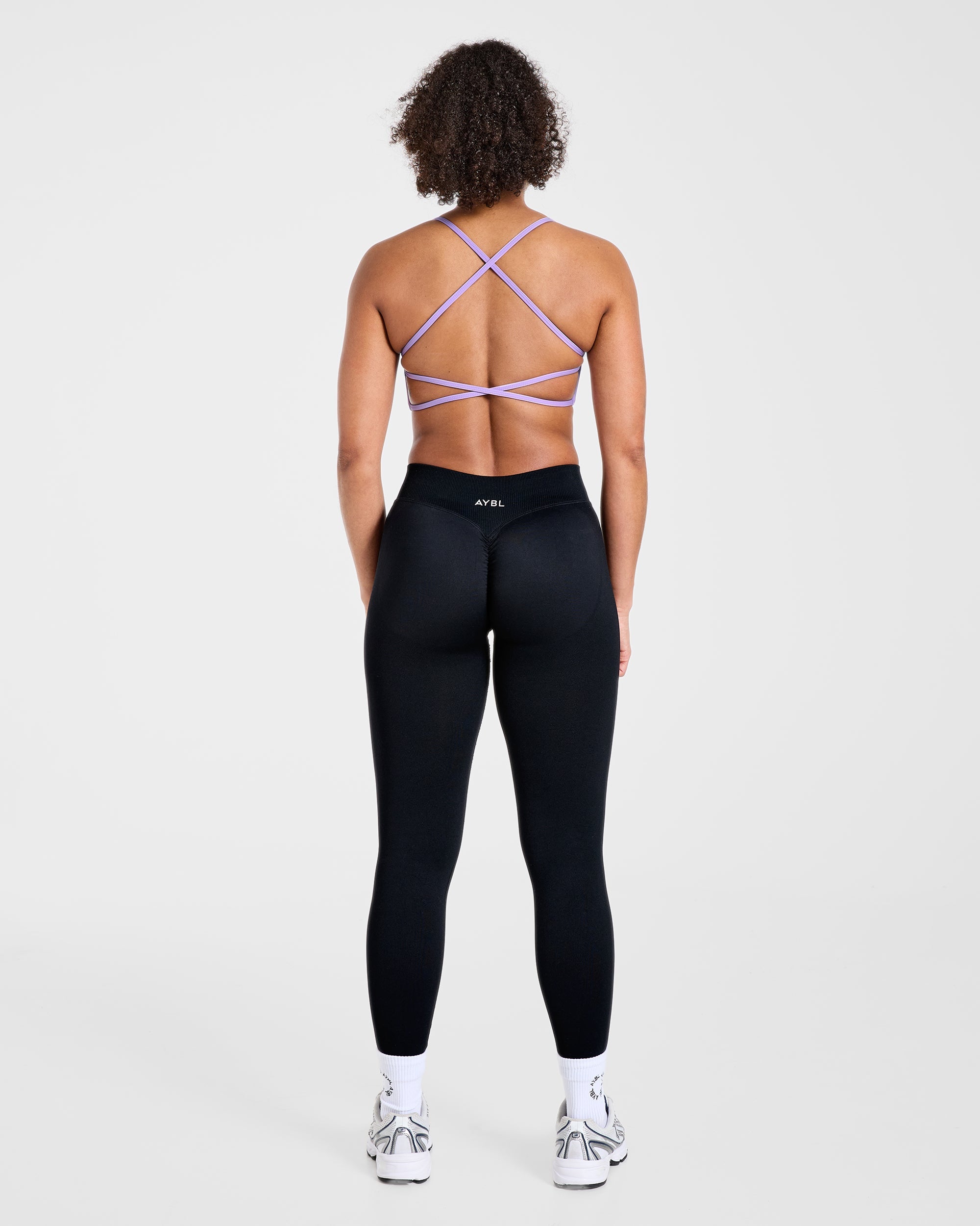 Essential Crossback Sports Bra - Lavender