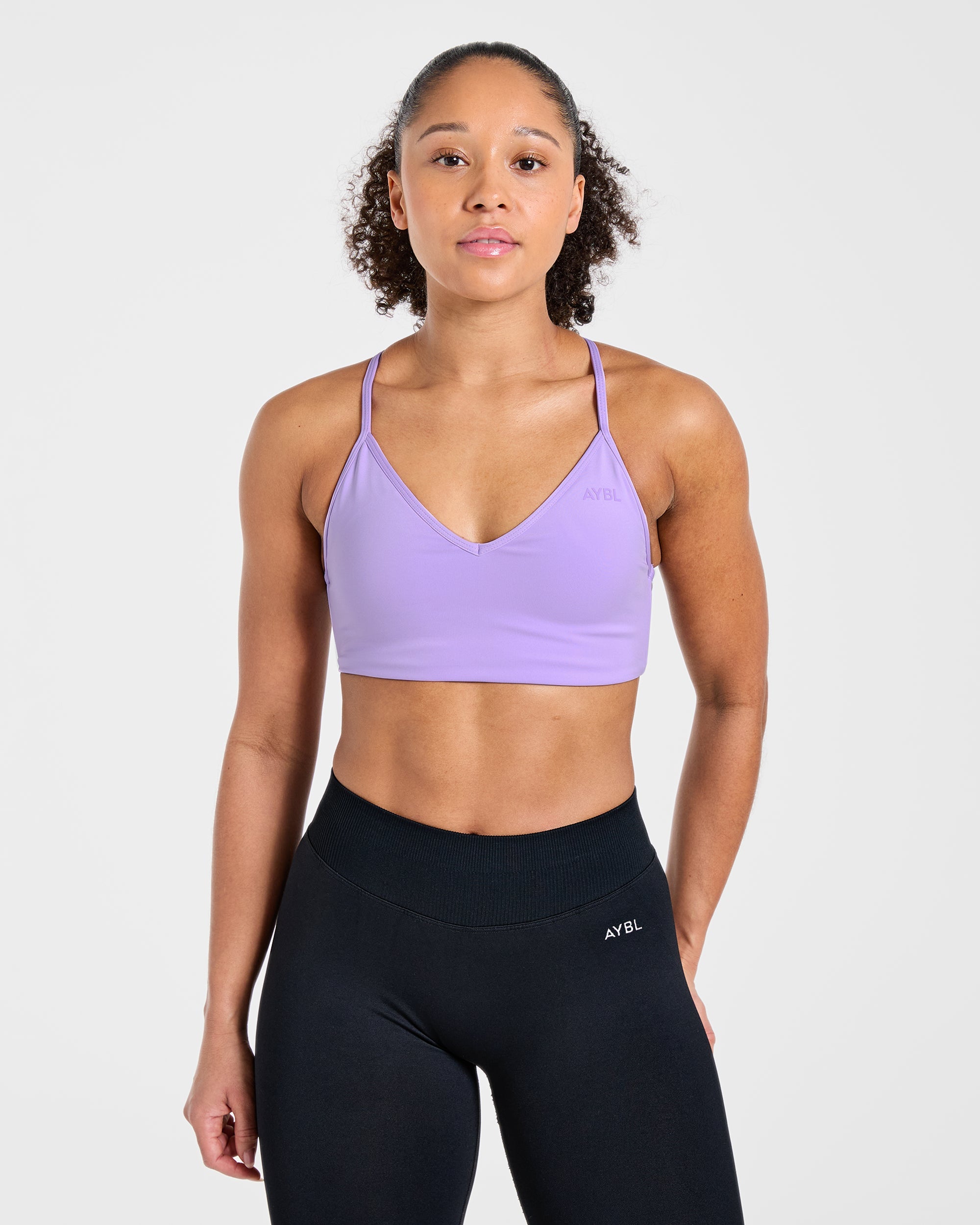 Essential Crossback Sports Bra - Baby Blue