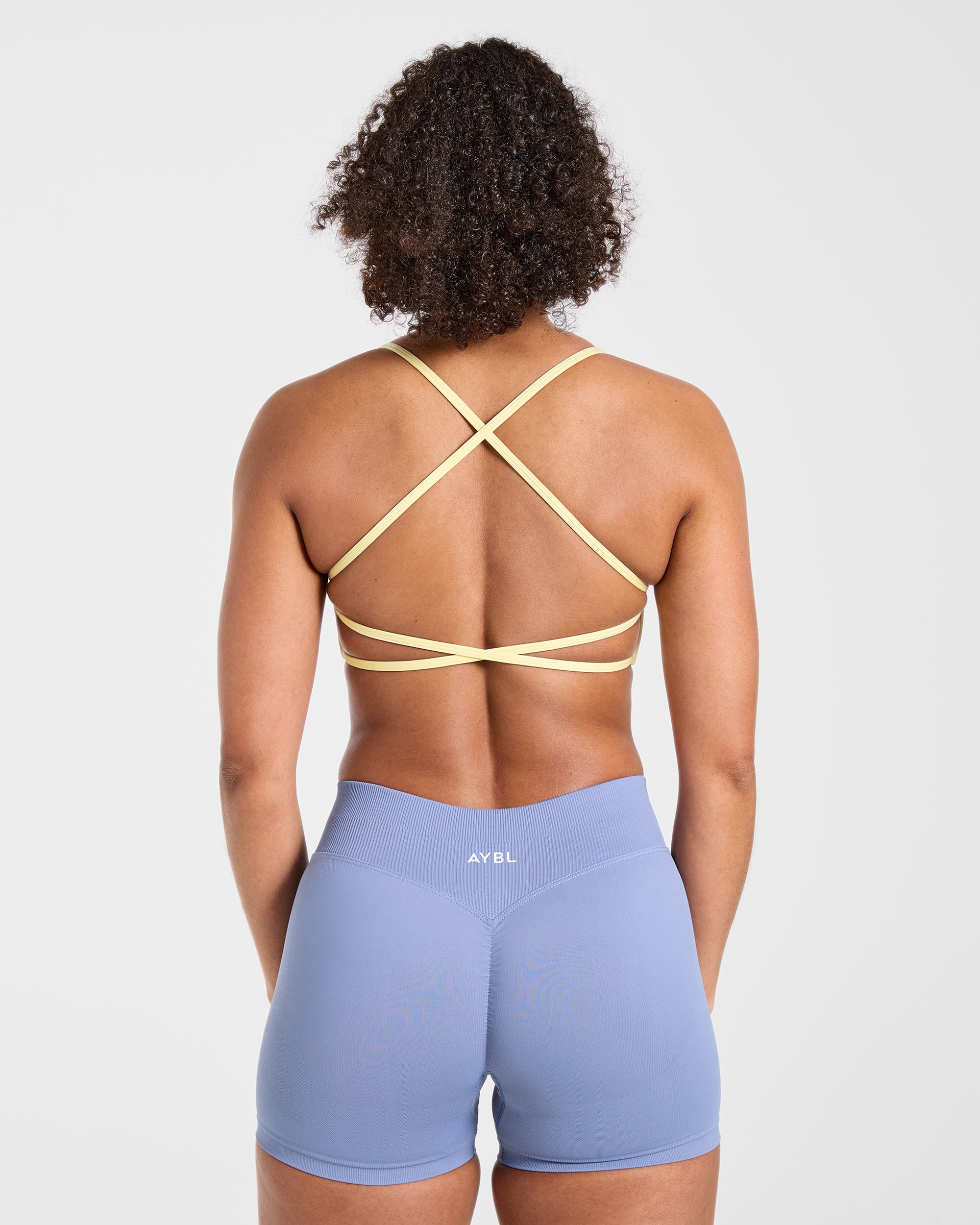 Essential Crossback Sports Bra - Yellow