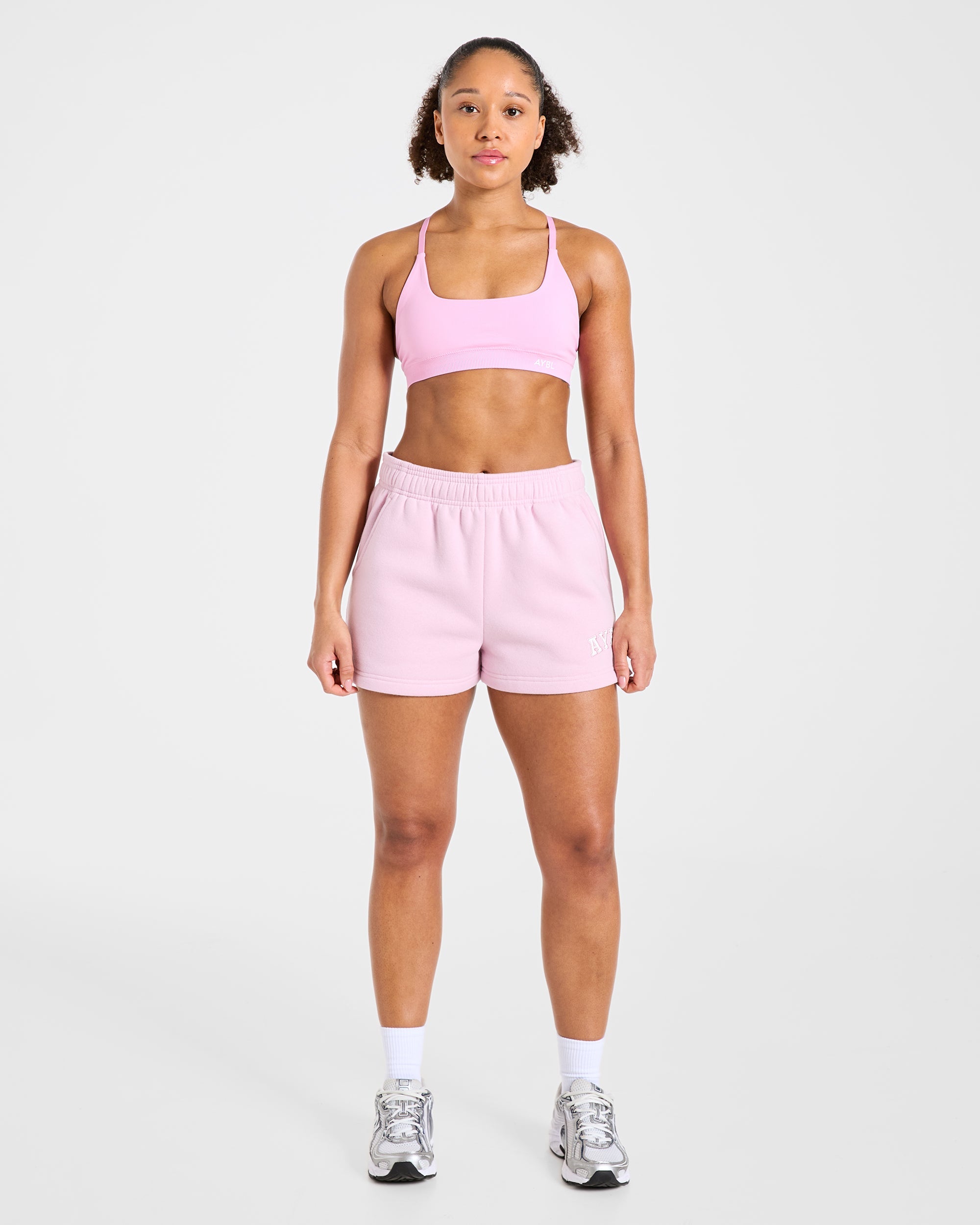Varsity 2.0 Oversized Shorts - Iced Pink