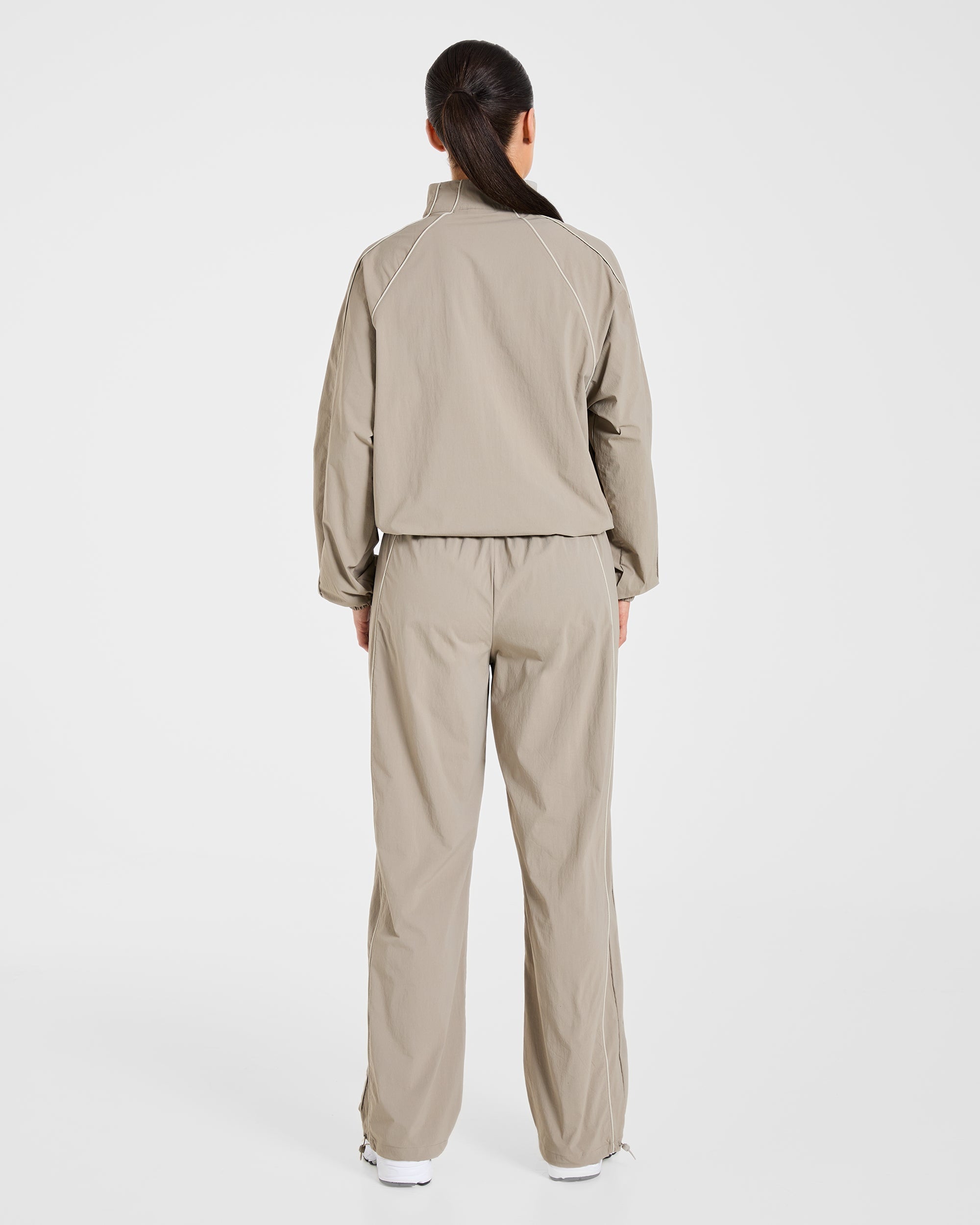 Retro Track Joggers - Taupe