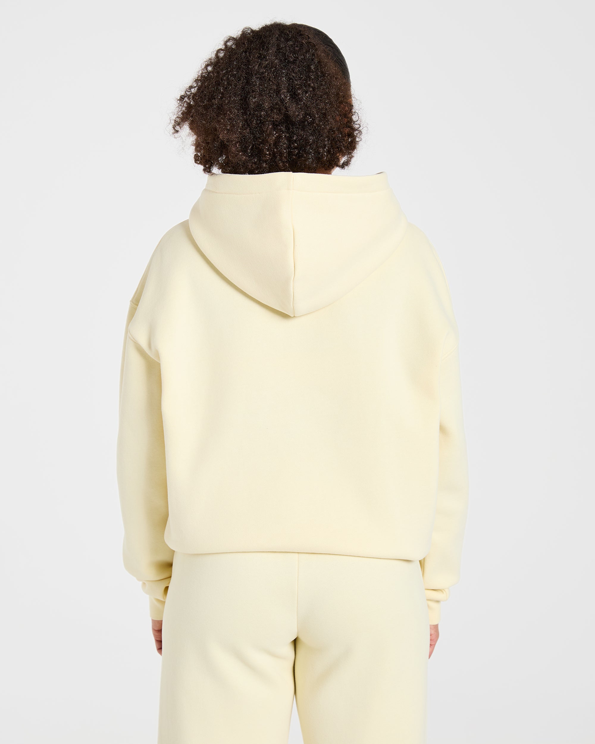 Varsity 2.0 Oversized Hoodie - Butter Yellow