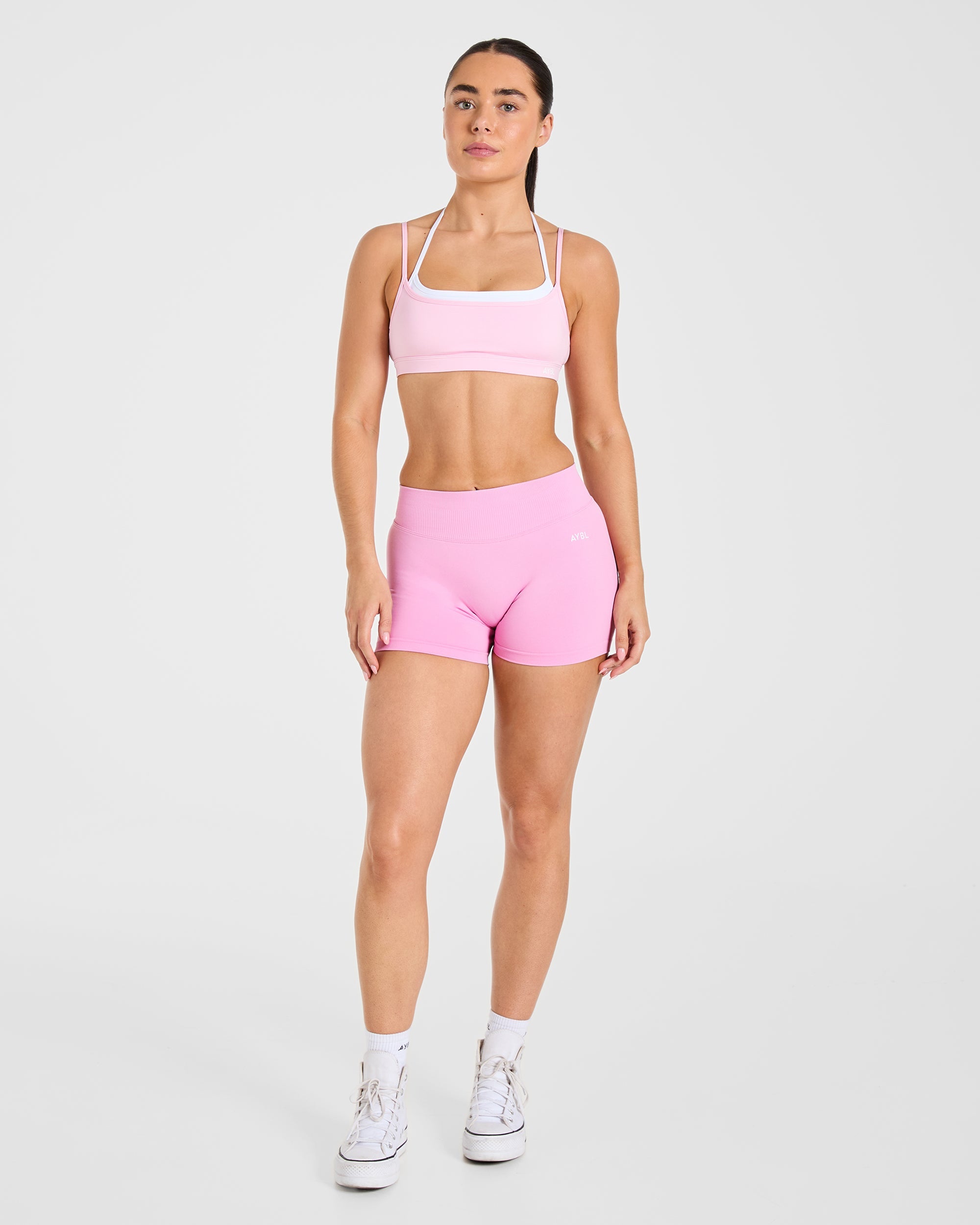 Essential Double Layer Sports Bra - Pink