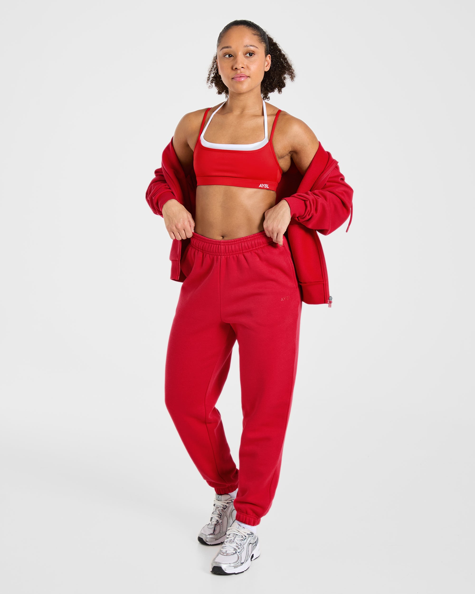 Lifestyle Oversized Joggers - Red