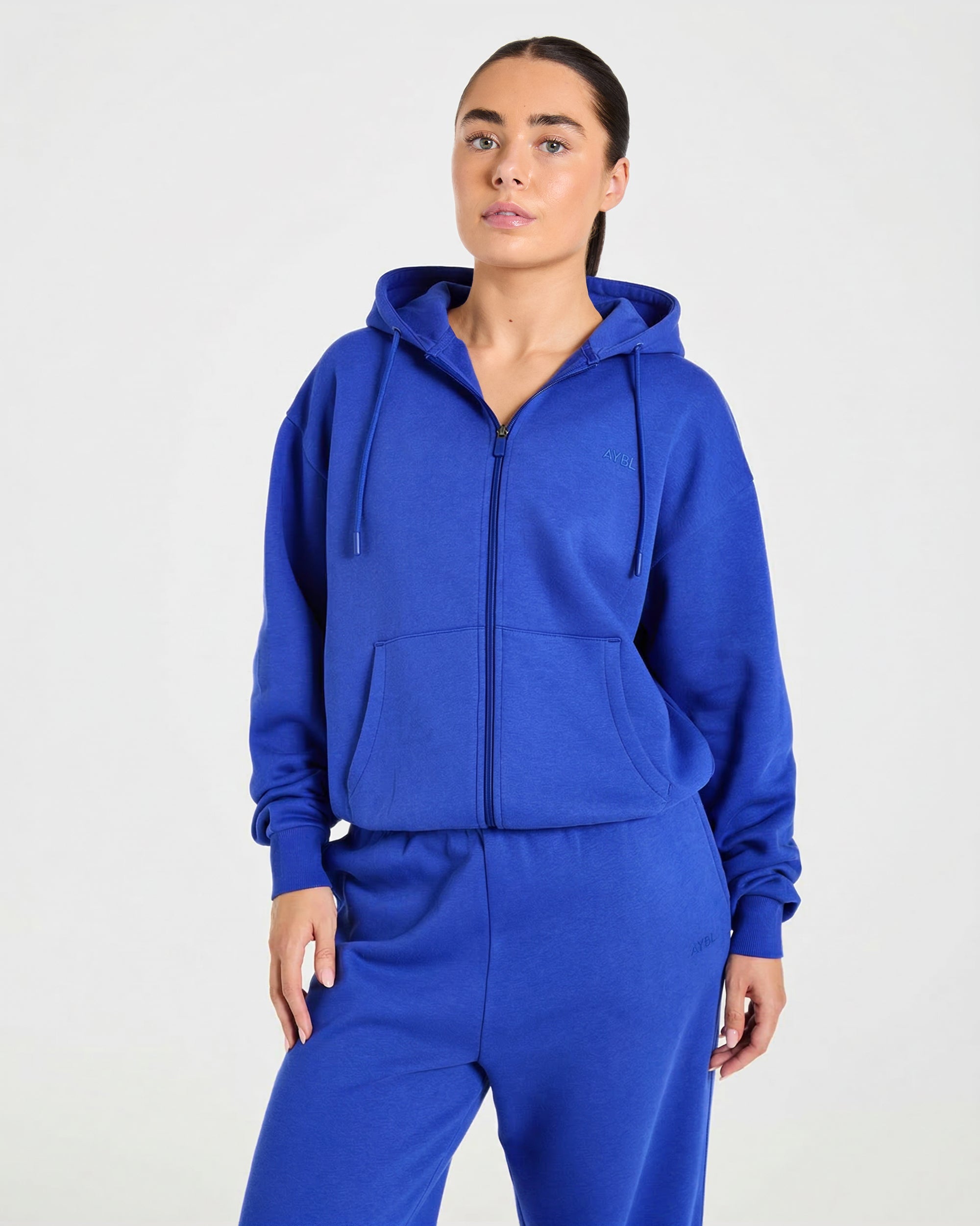 Lifestyle Oversized Zip Up Hoodie - Off White