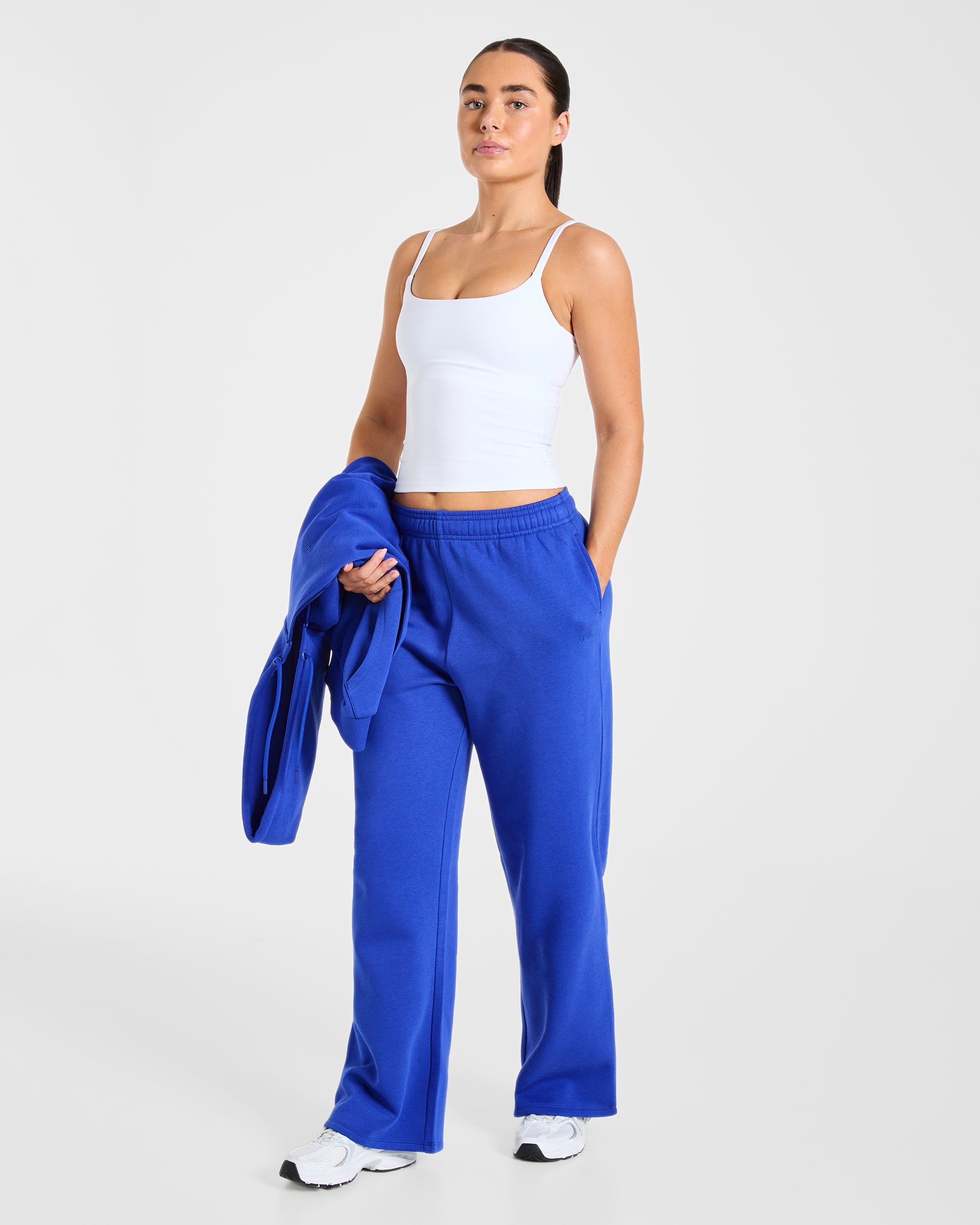 Lifestyle Oversized Straight Leg Joggers - Cobalt