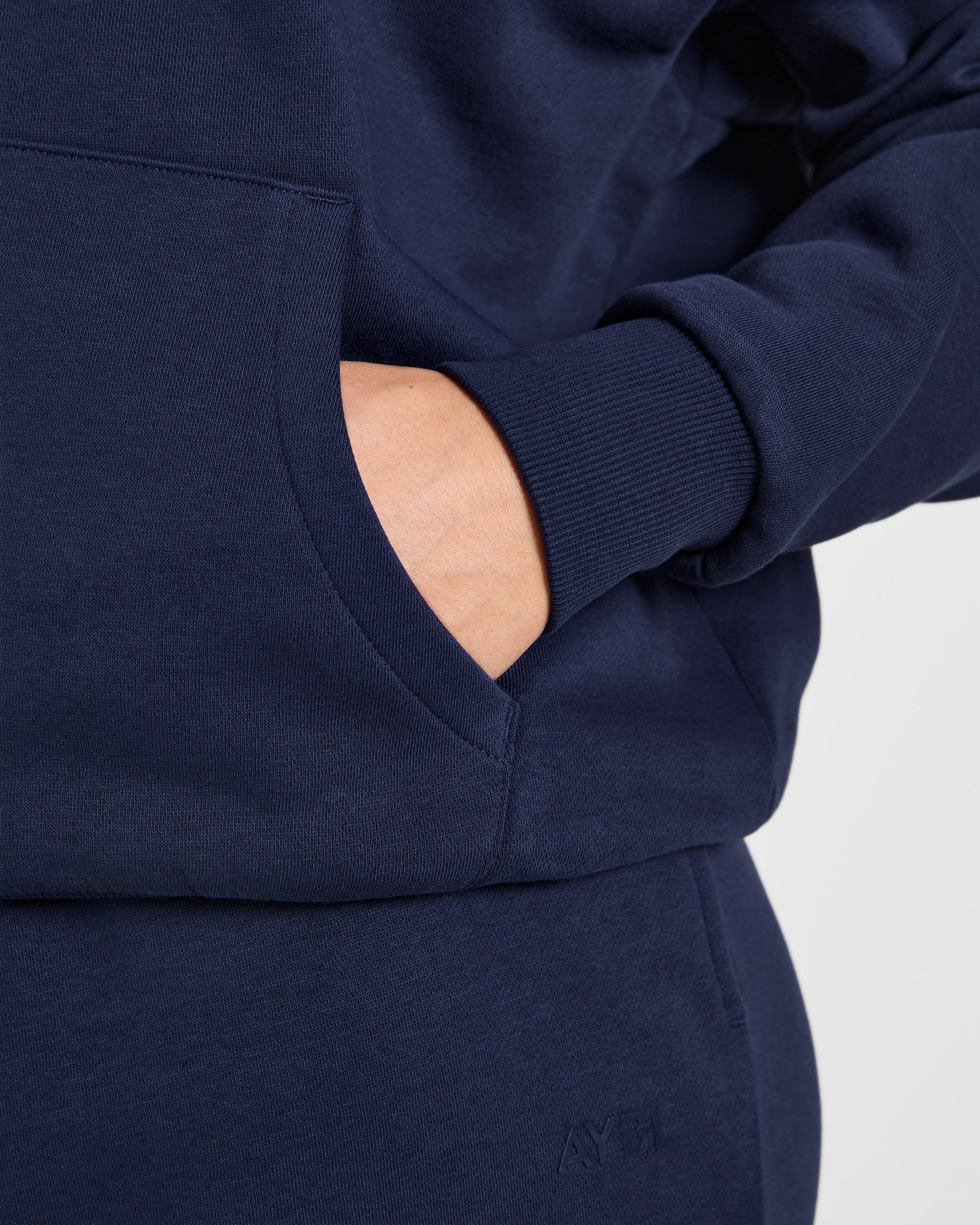 Lifestyle Oversized Zip Up Hoodie - Navy