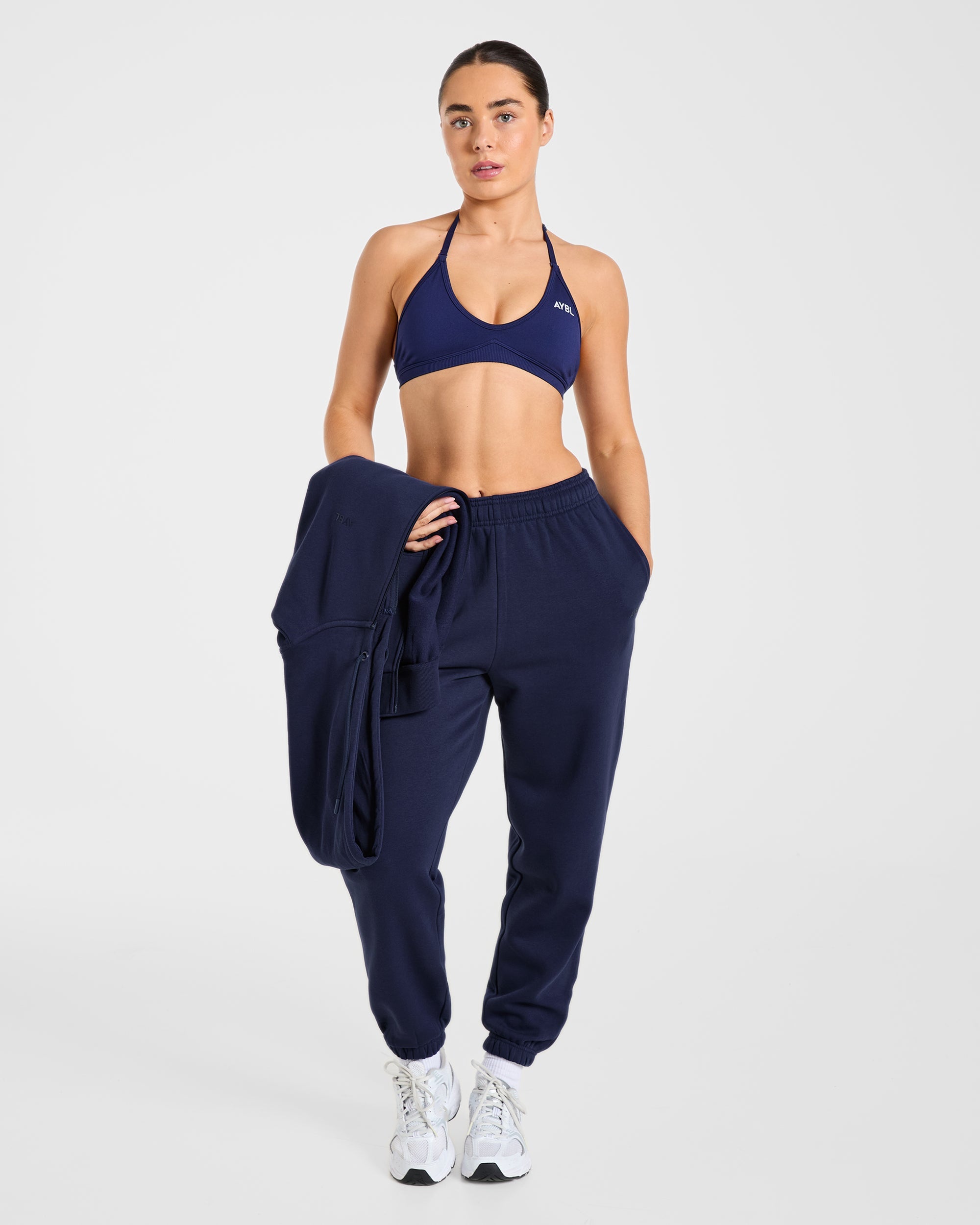 Lifestyle Oversized Zip Up Hoodie - Navy