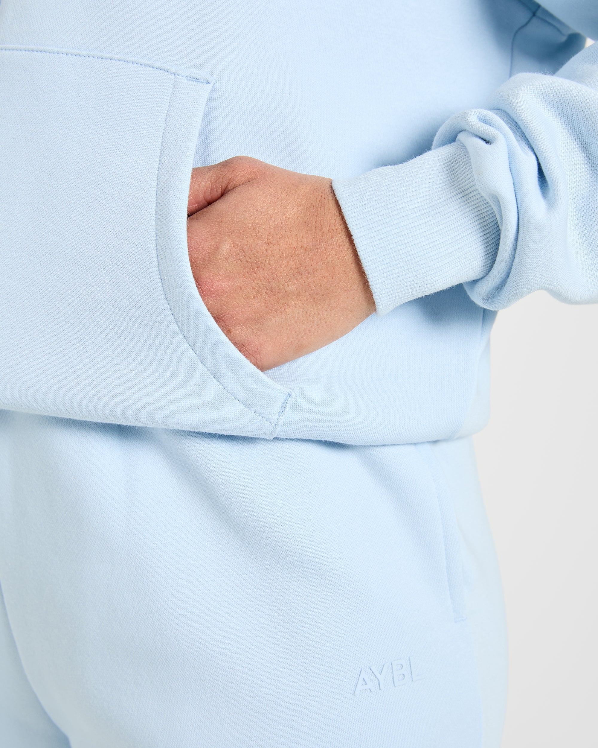 Lifestyle Oversized Zip Up Hoodie - Spring Blue