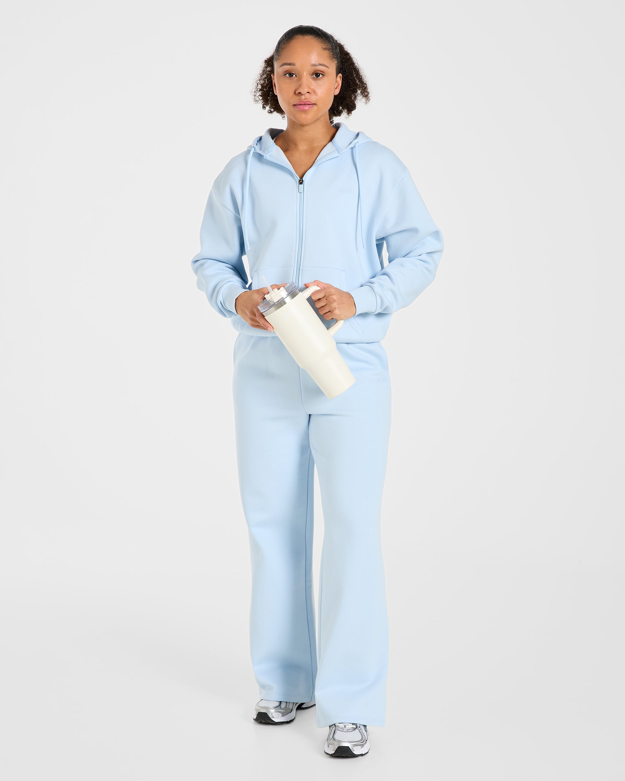 Lifestyle Oversized Straight Leg Joggers - Spring Blue