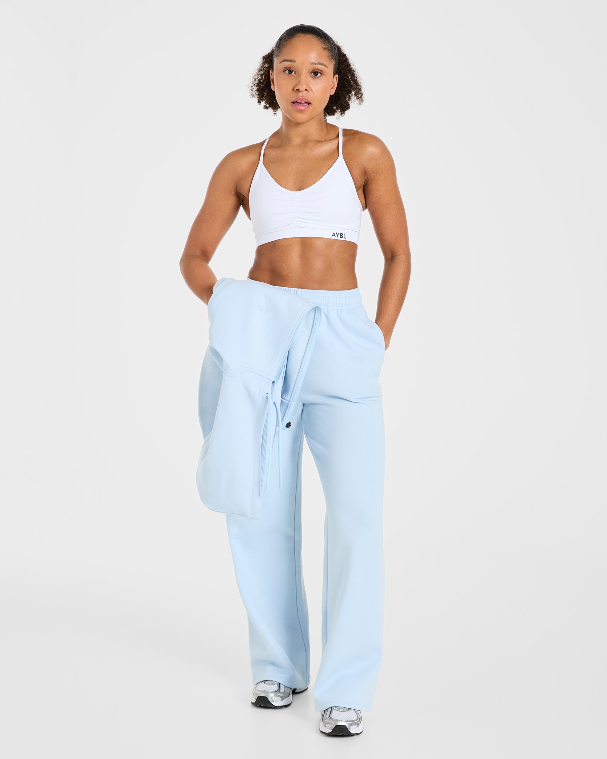Lifestyle Oversized Straight Leg Joggers - Spring Blue