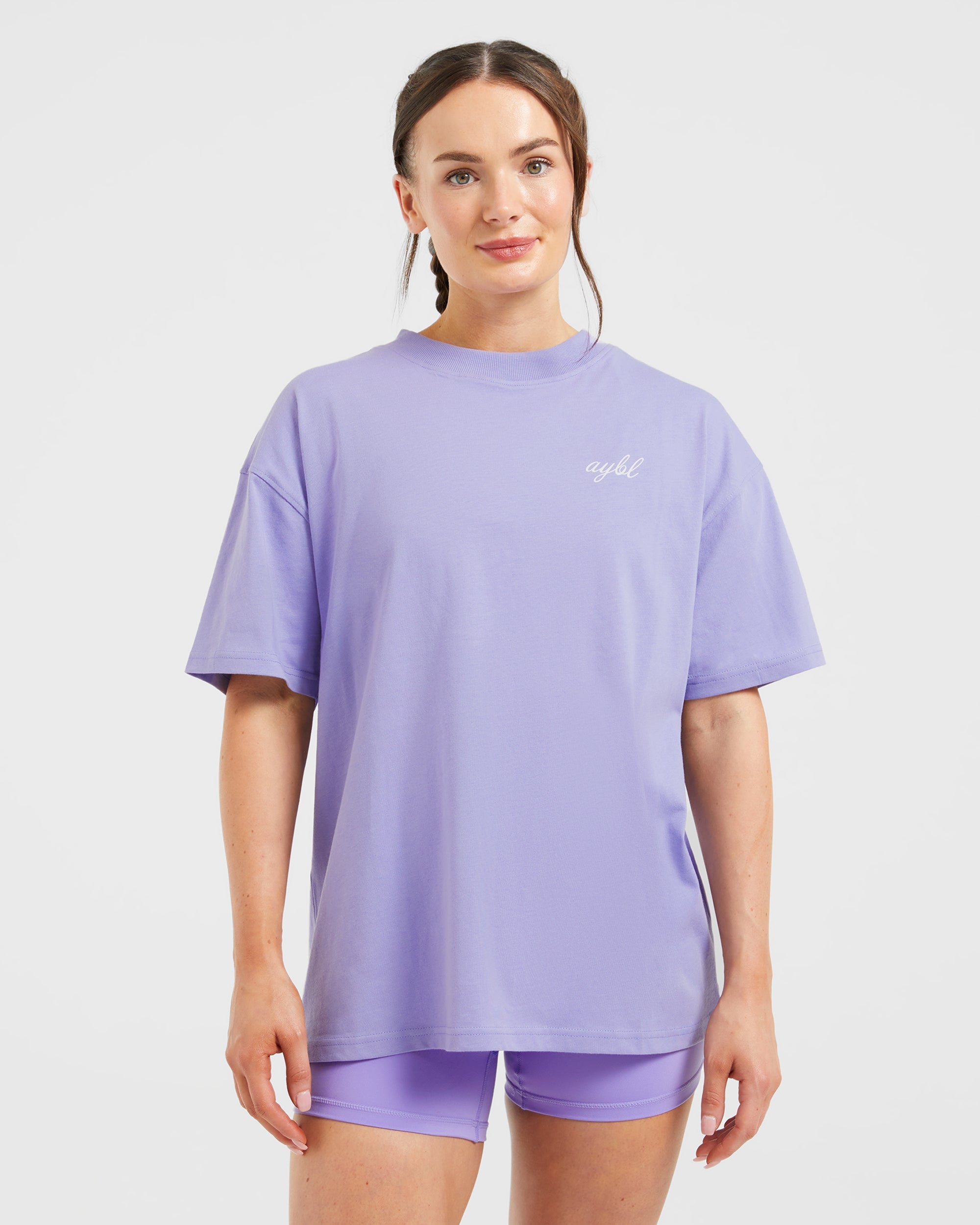 Manifest Oversized T Shirt - Purple