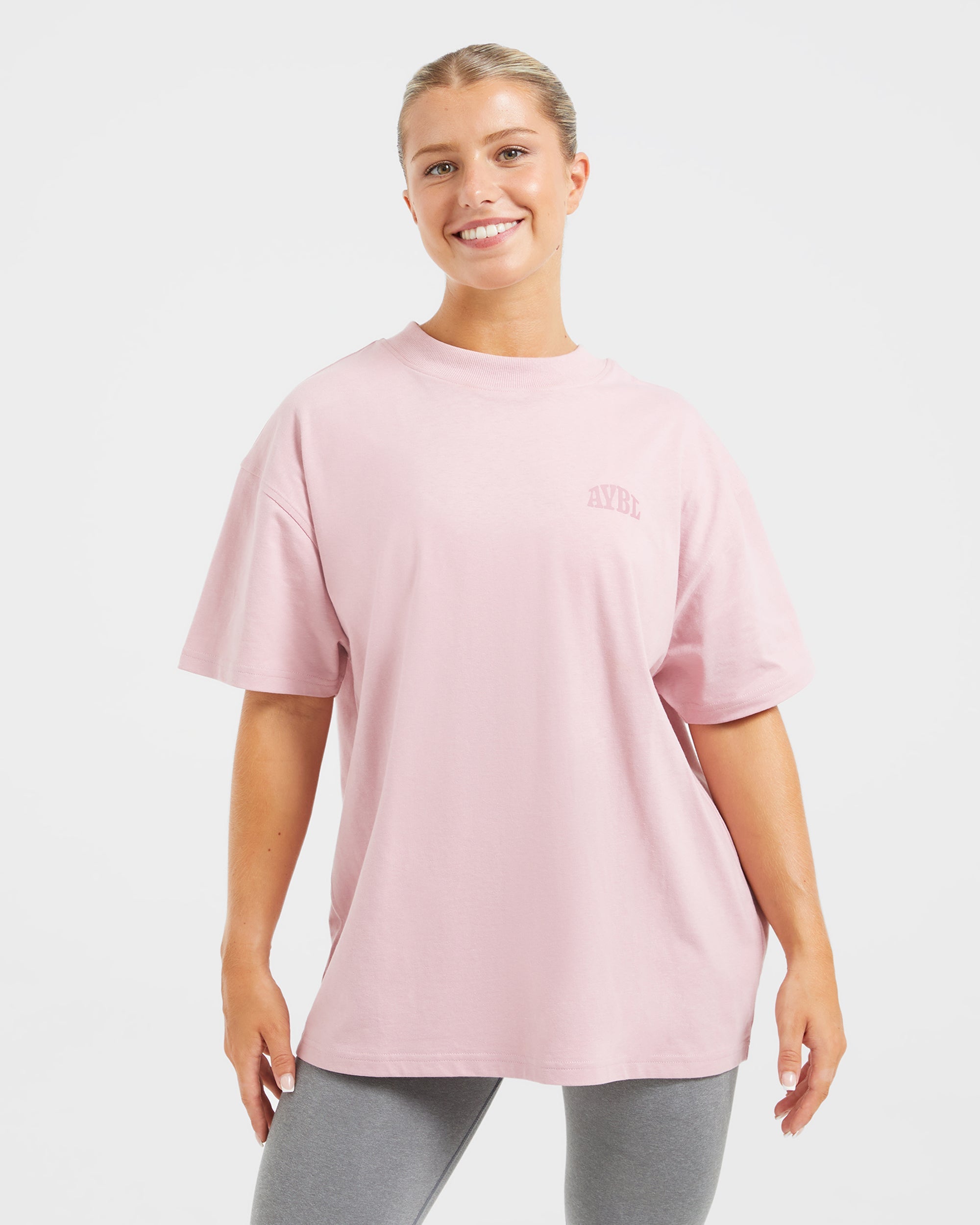 Mind Over Matter Oversized T Shirt - Pink