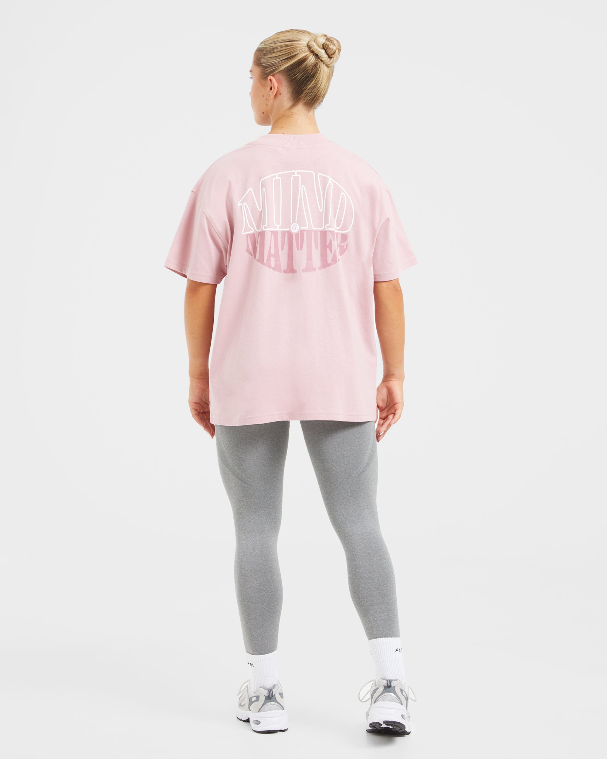 Mind Over Matter Oversized T Shirt - Pink