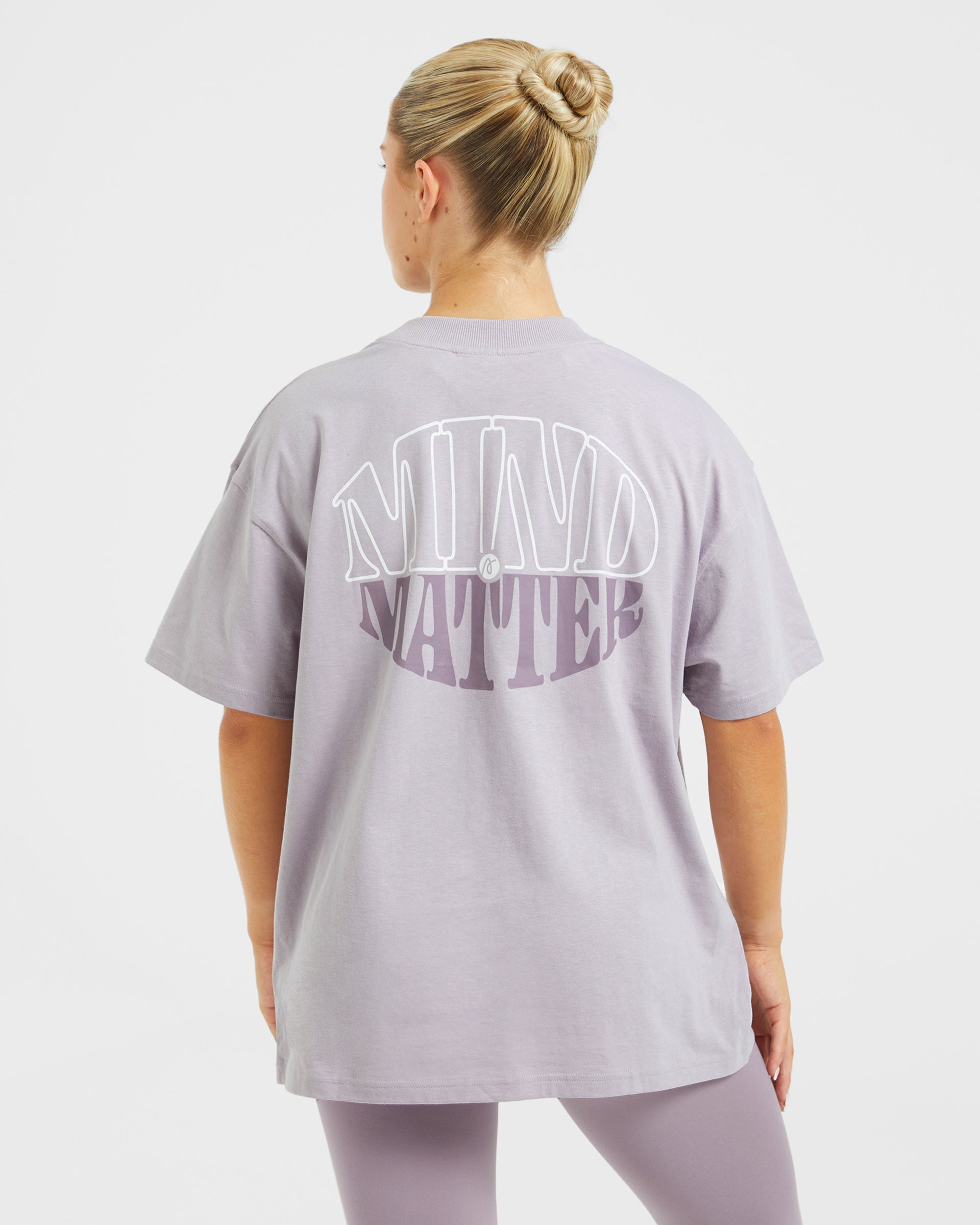 Mind Over Matter Oversized T Shirt - Purple