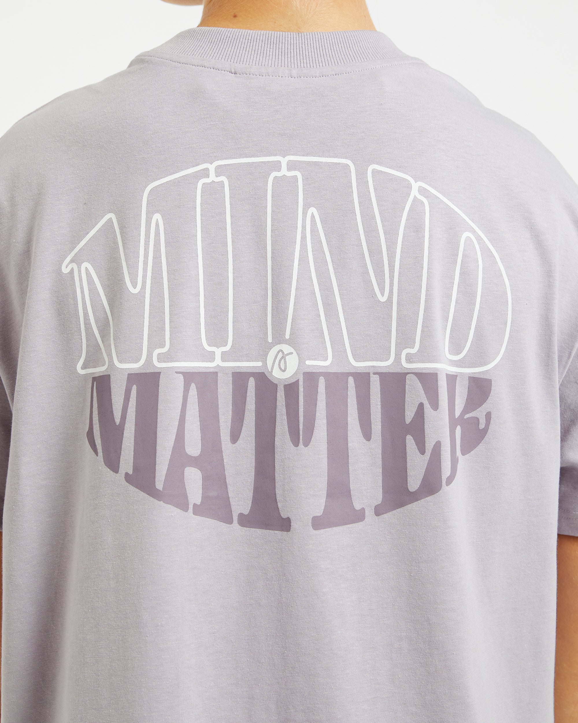 Mind Over Matter Oversized T Shirt - Purple