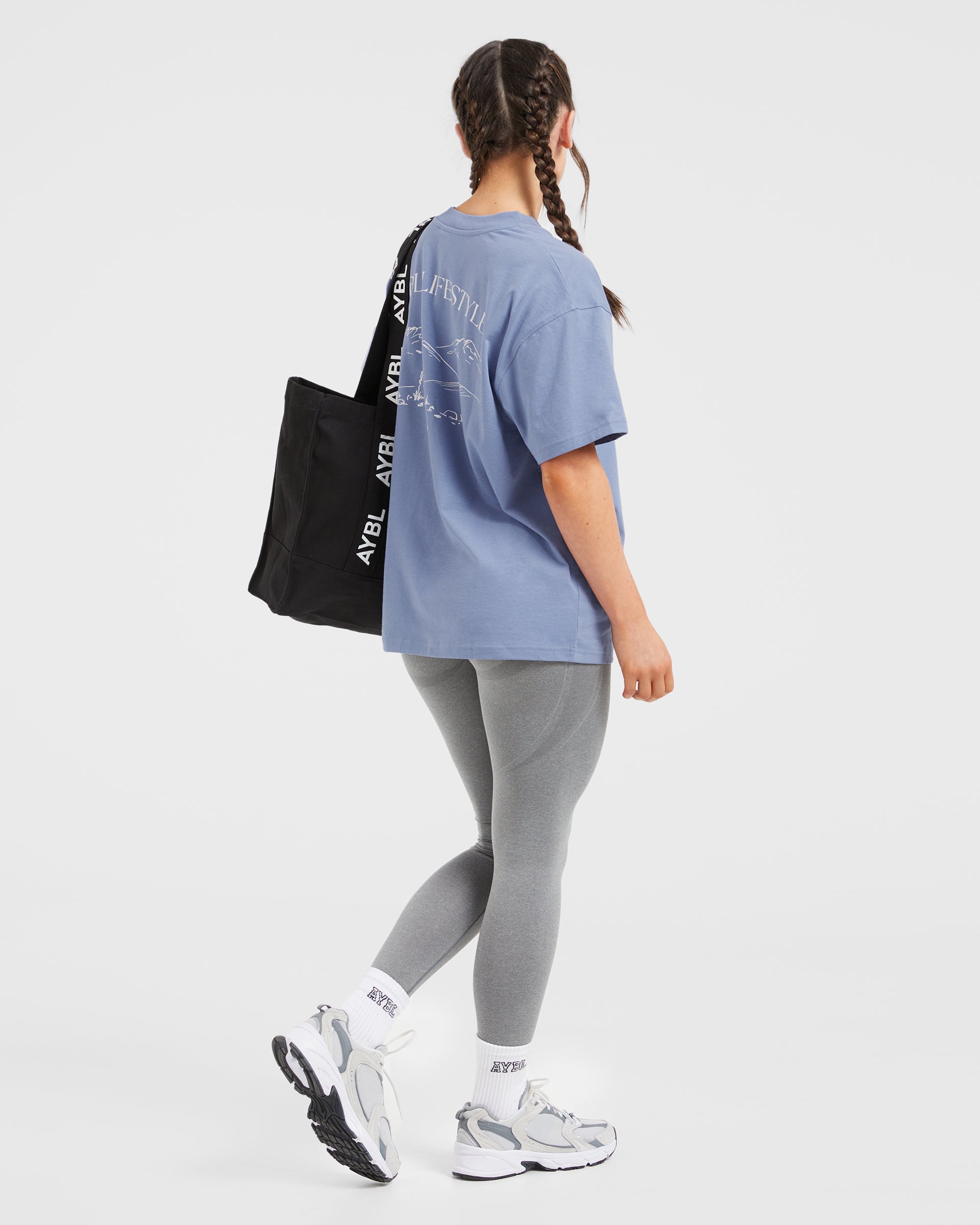 AYBL Lifestyle Oversized T Shirt - Cornflower Blue