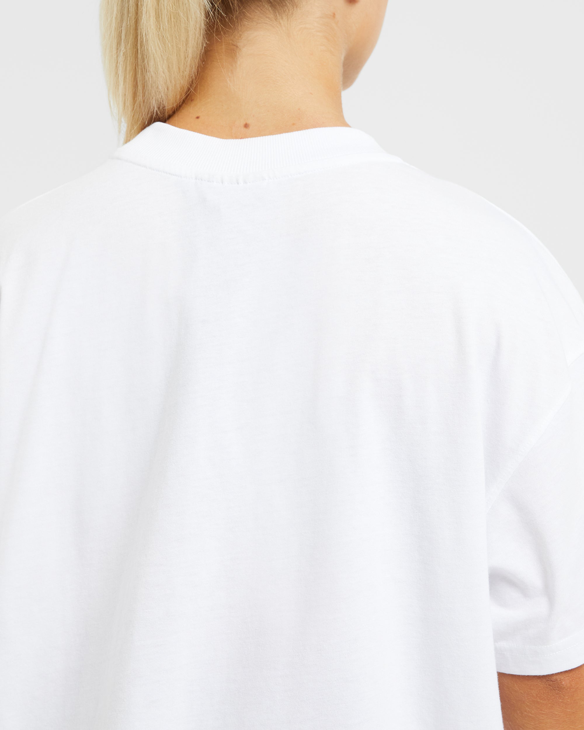 Lifting My Best Life Oversized T Shirt - White