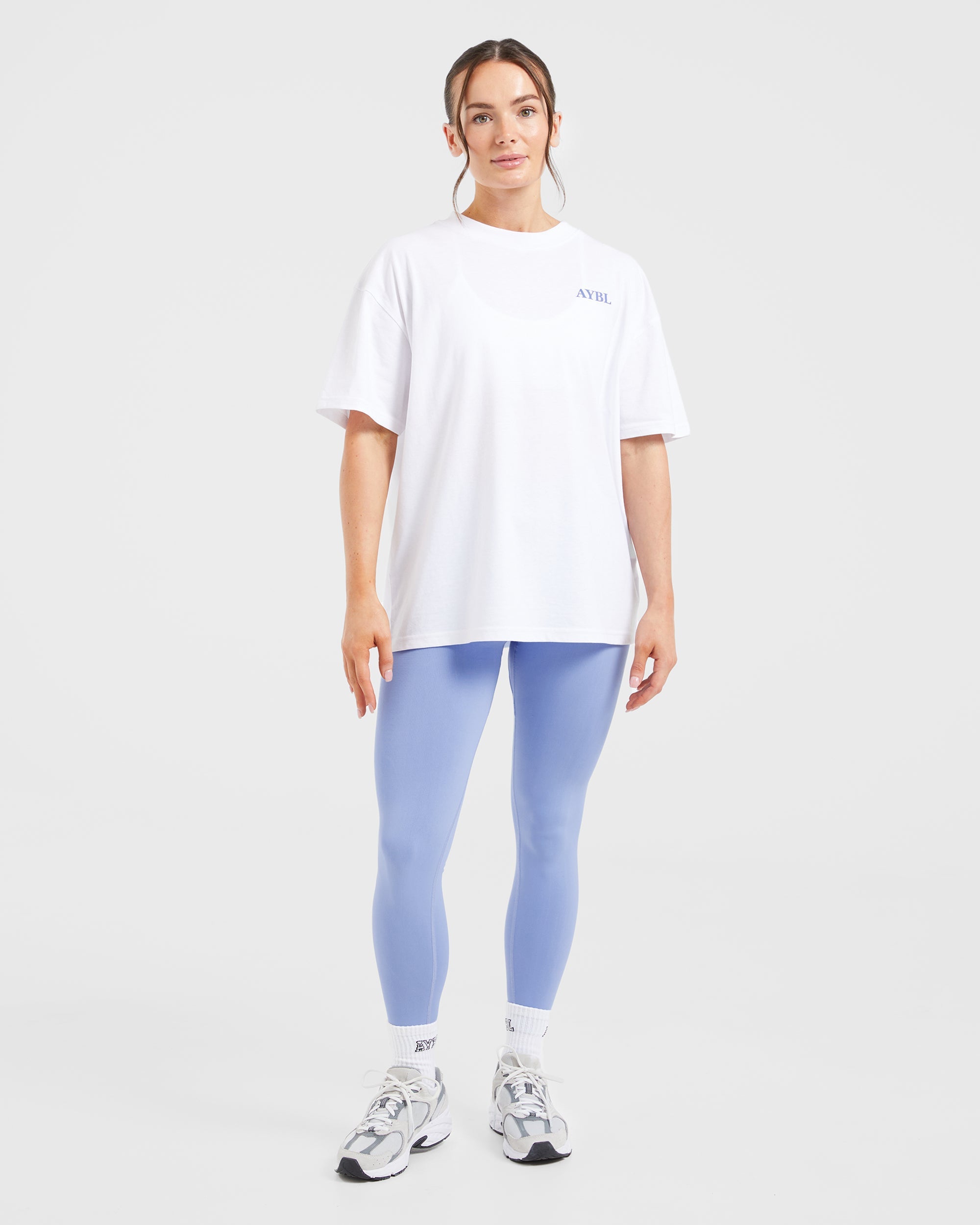 Do It For You Oversized T Shirt - White/Blue