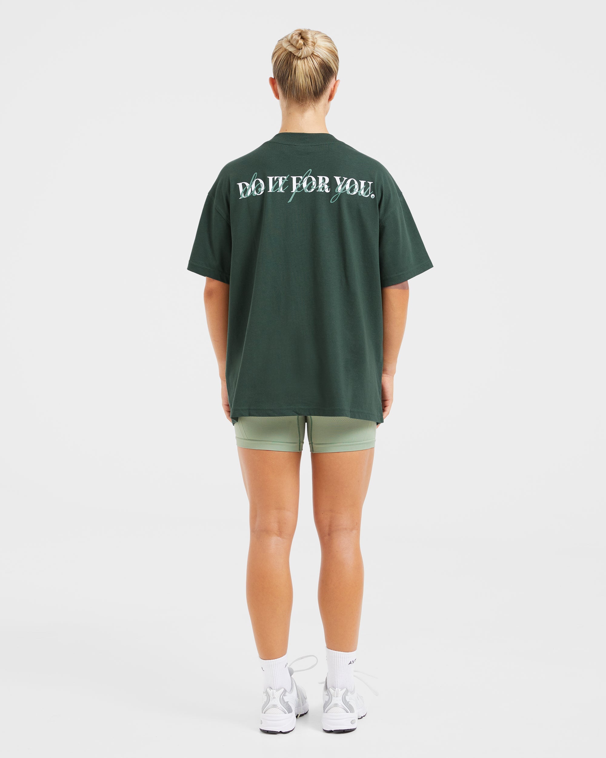 Do It For You Oversized T Shirt - Forest Green