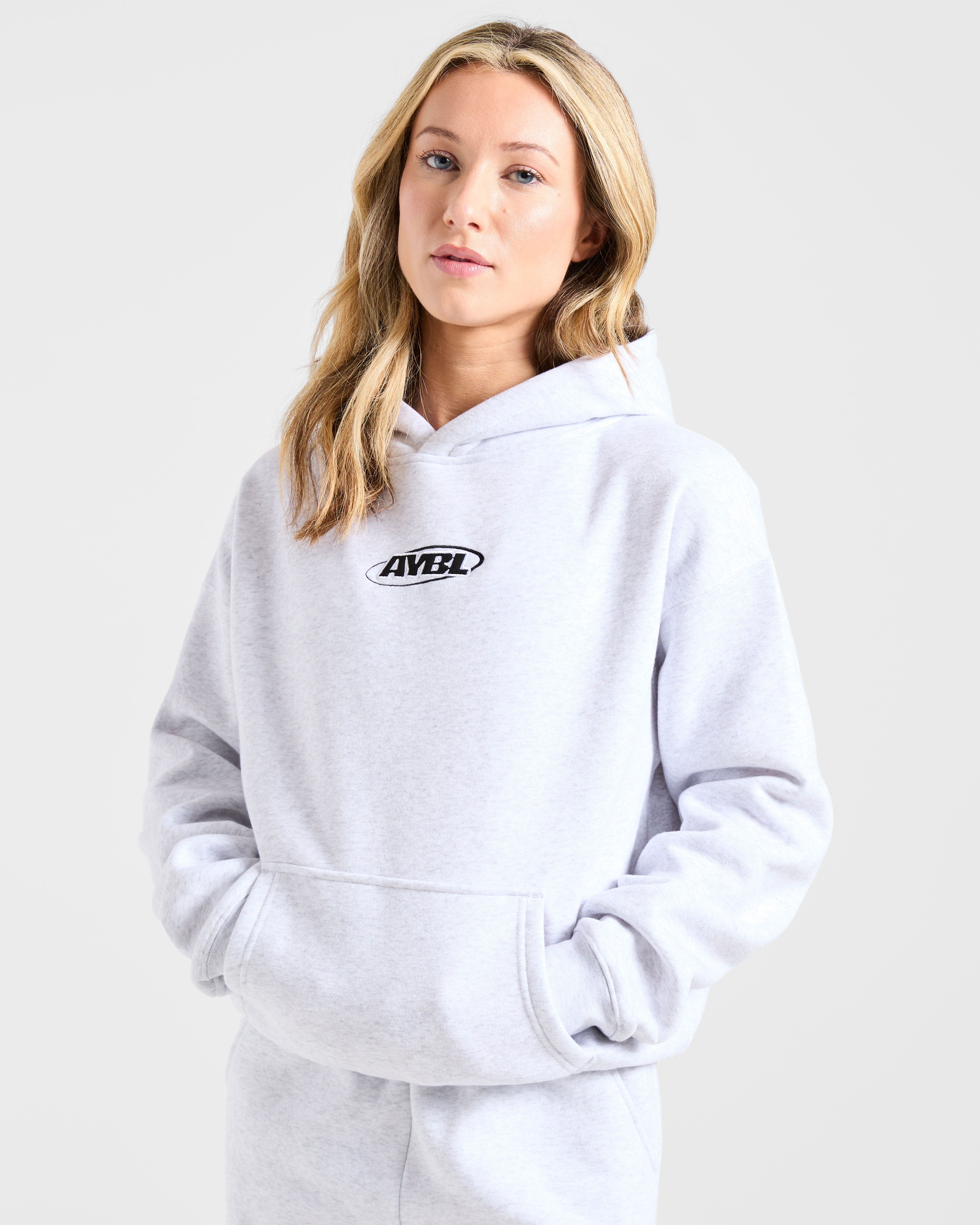 Sports Essentials Oversized Hoodie - Heather Grey/Black