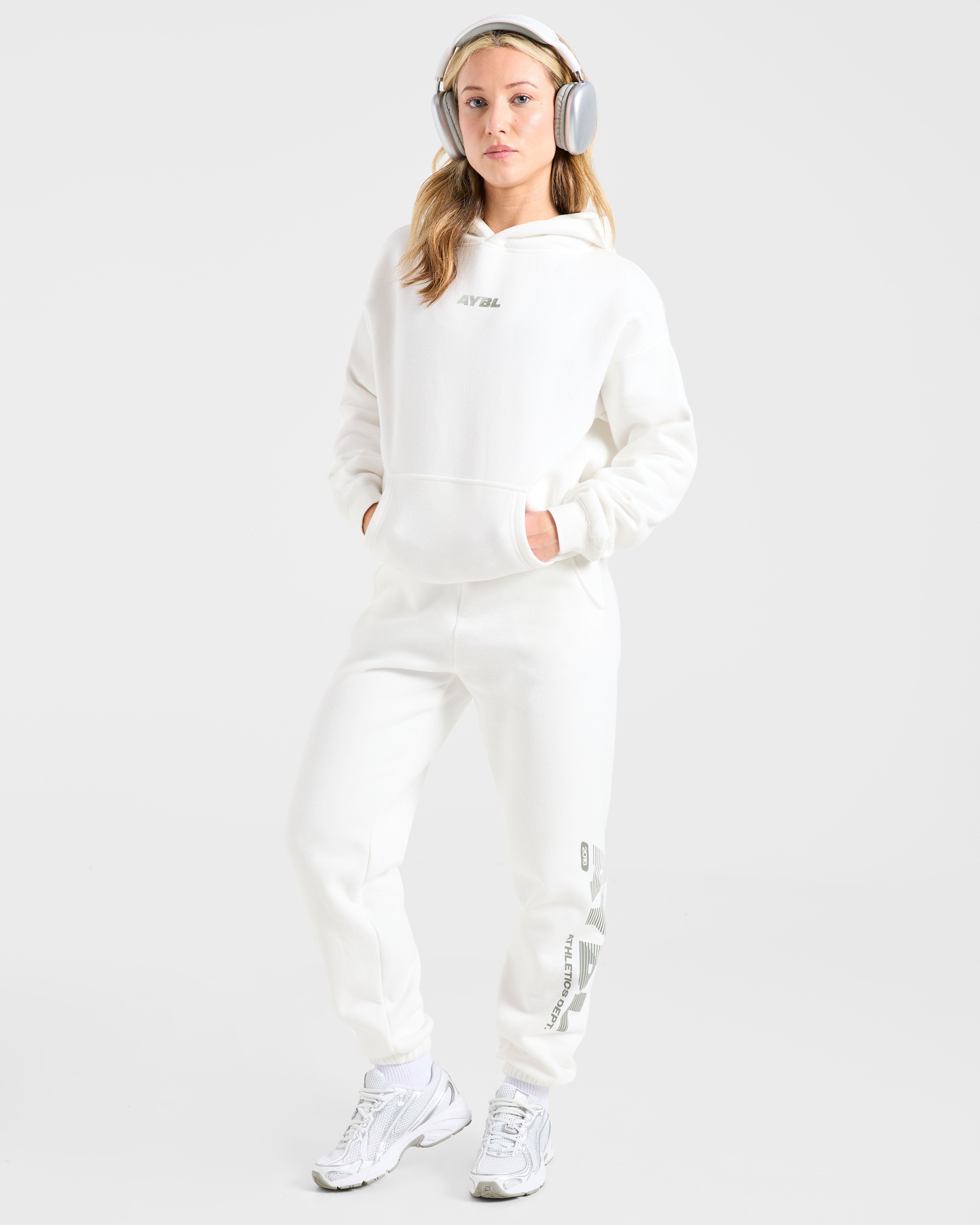 Athletics Dept Oversized Hoodie - Off White