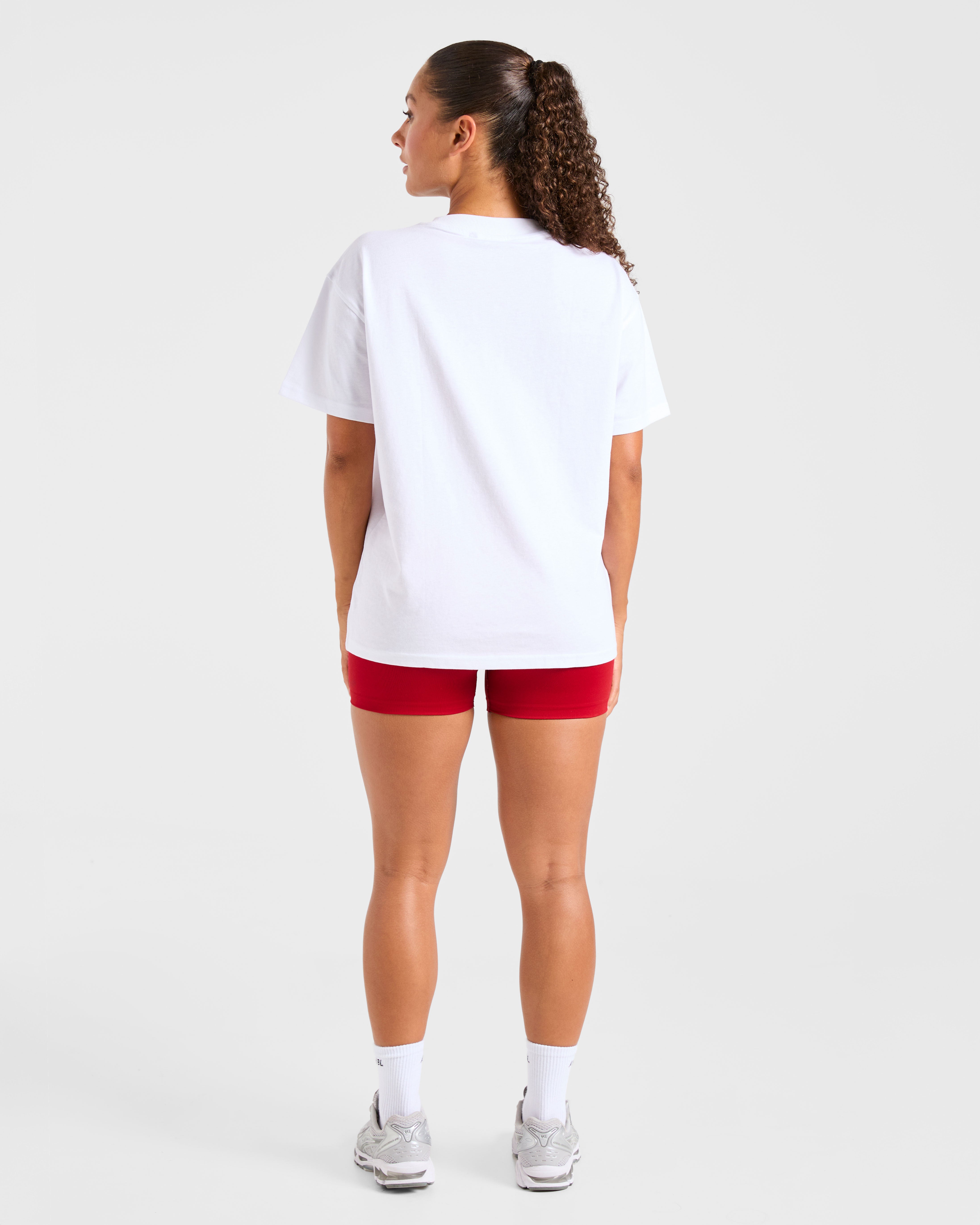 Varsity 2.0 Oversized T Shirt - Red