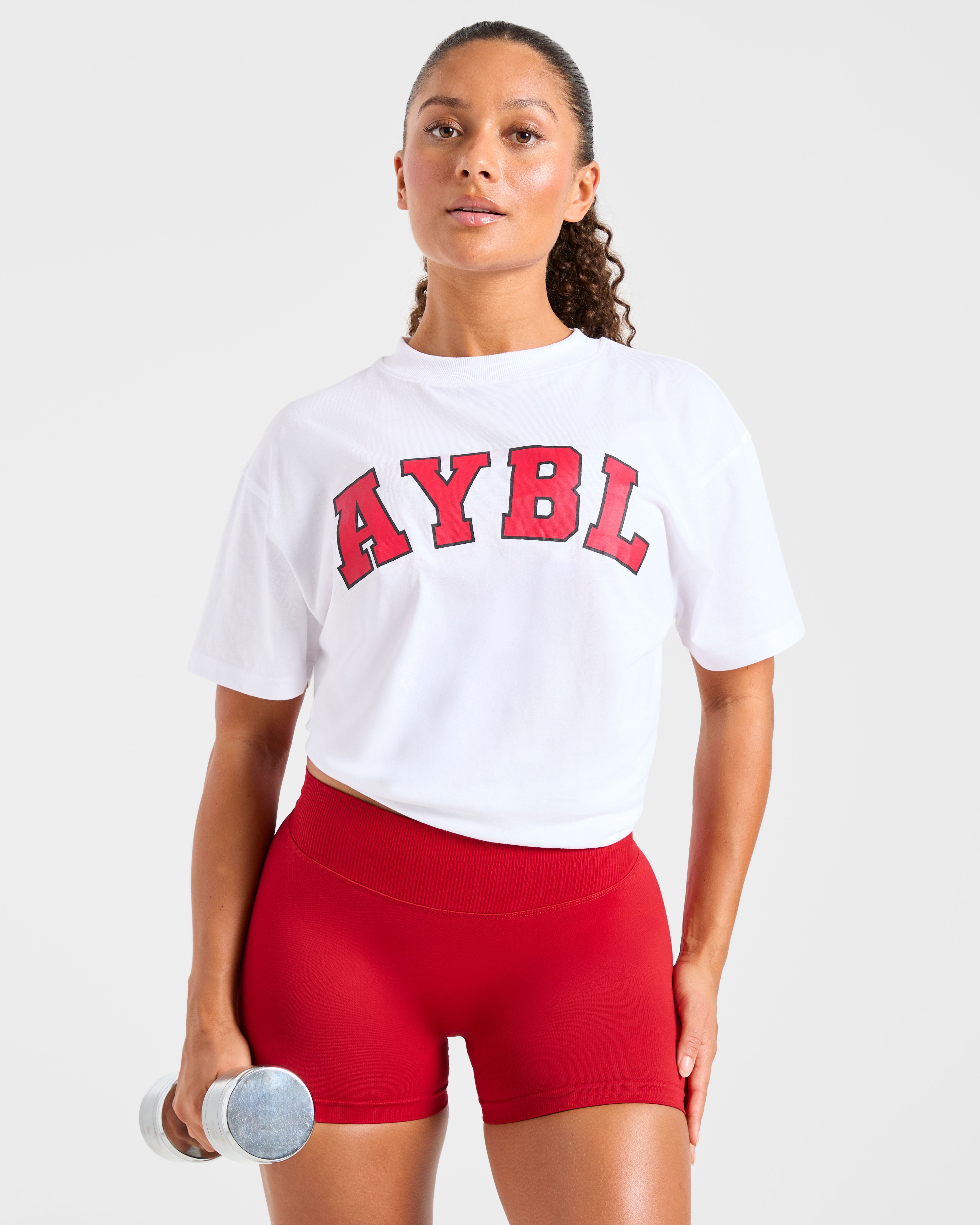 Varsity 2.0 Oversized T Shirt - Red
