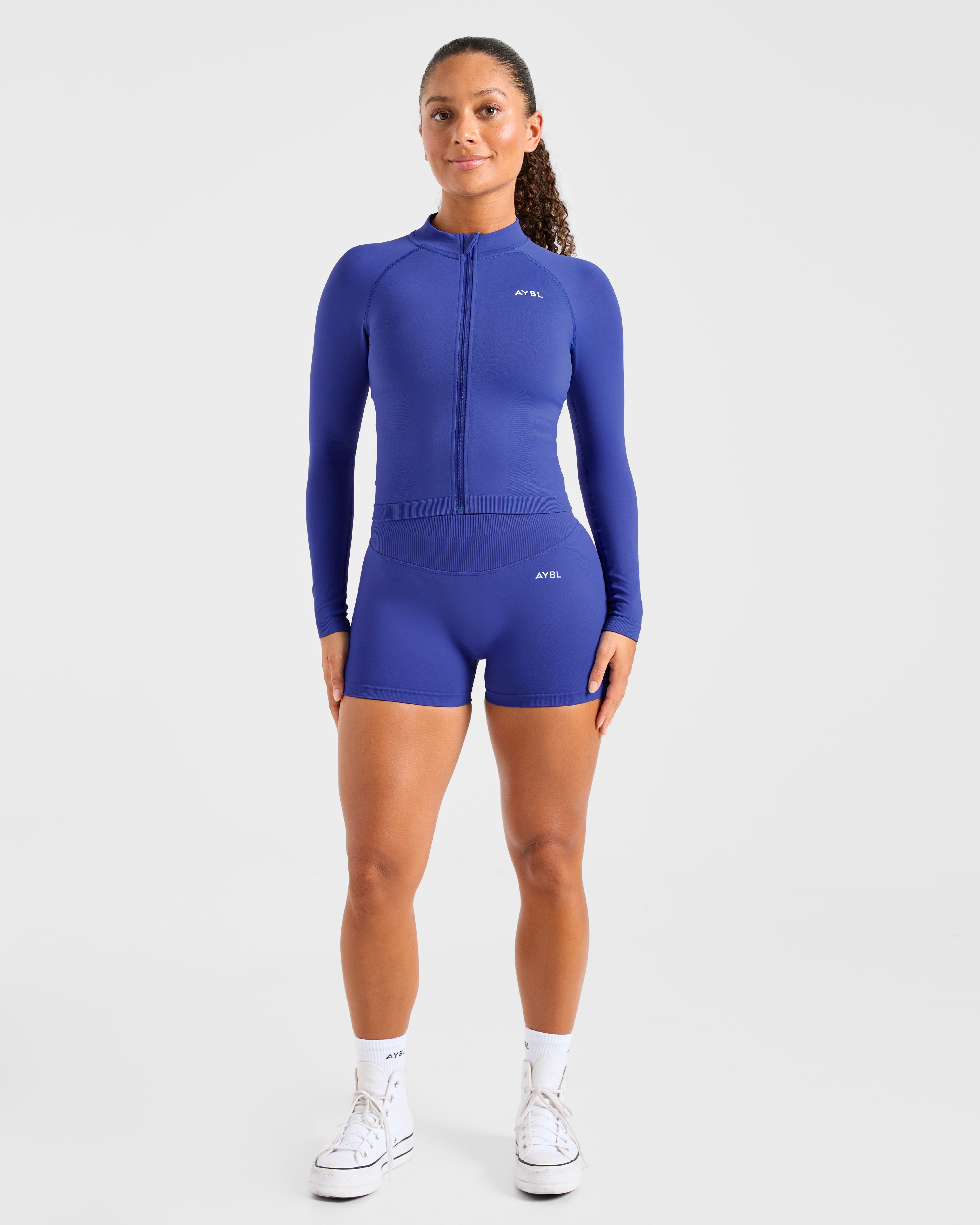 Enhance Seamless Jacket - Cobalt Blue