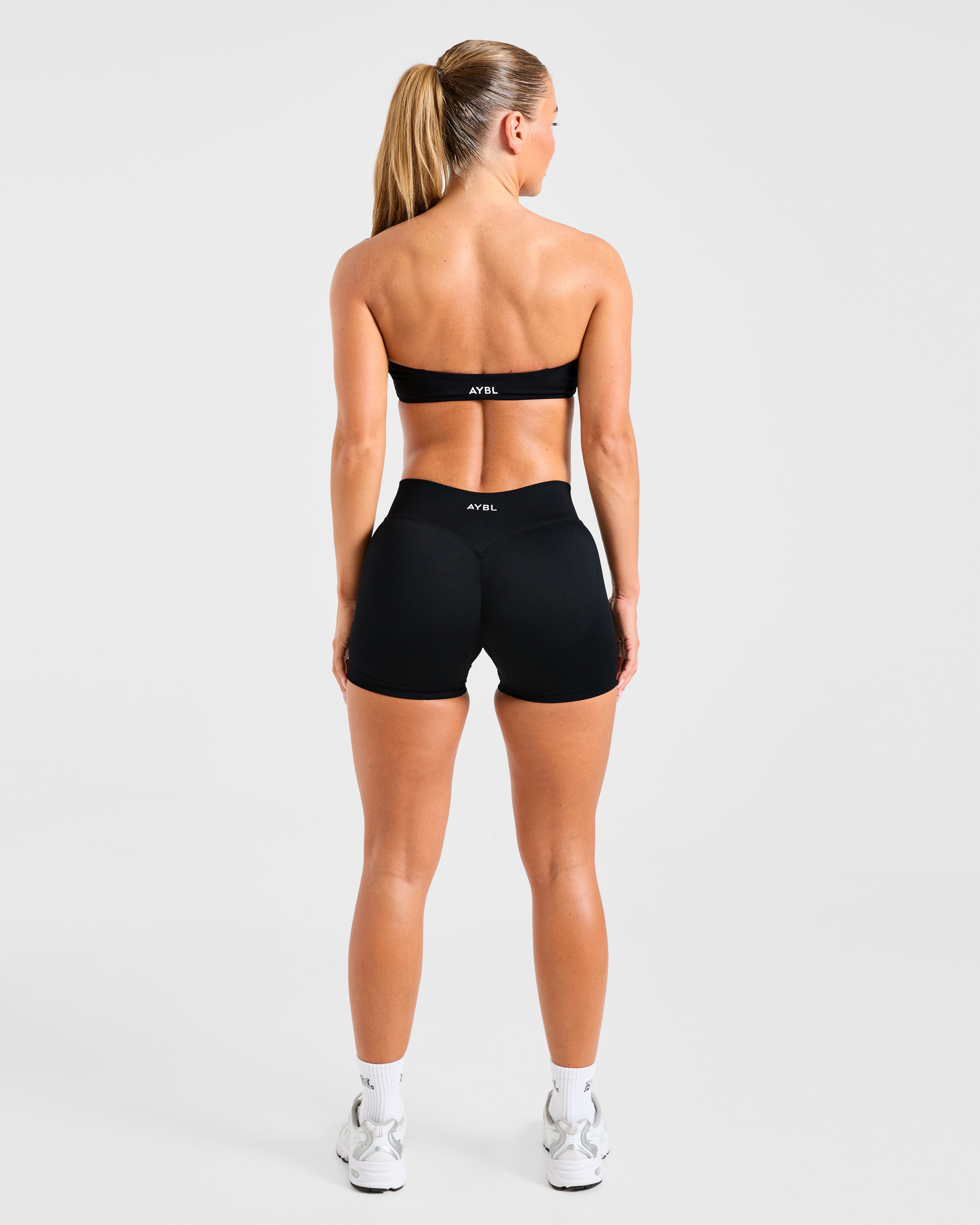 Essential Bandeau Sports Bra - Black