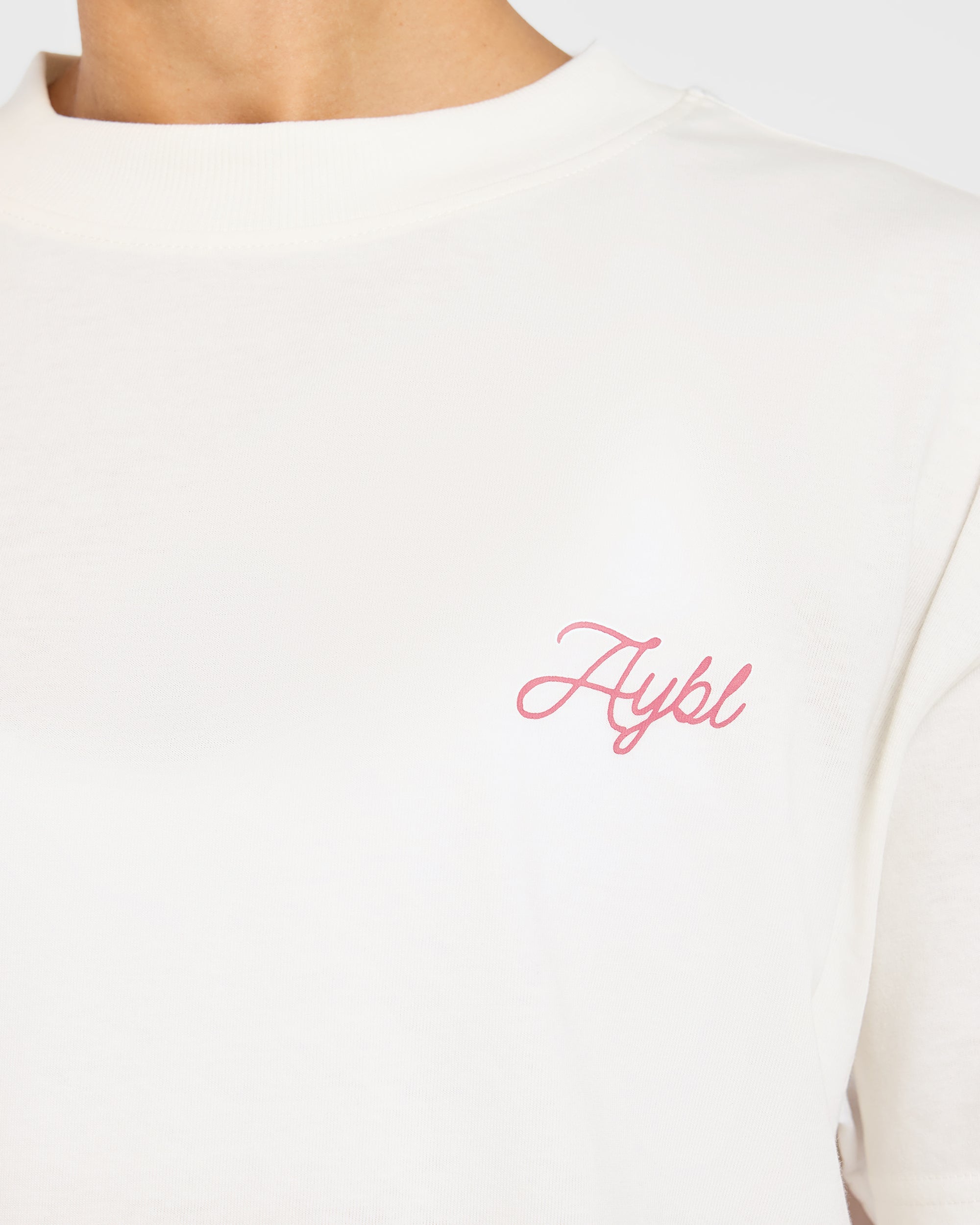 AYBL Lift Lodge Oversized T Shirt - Off White