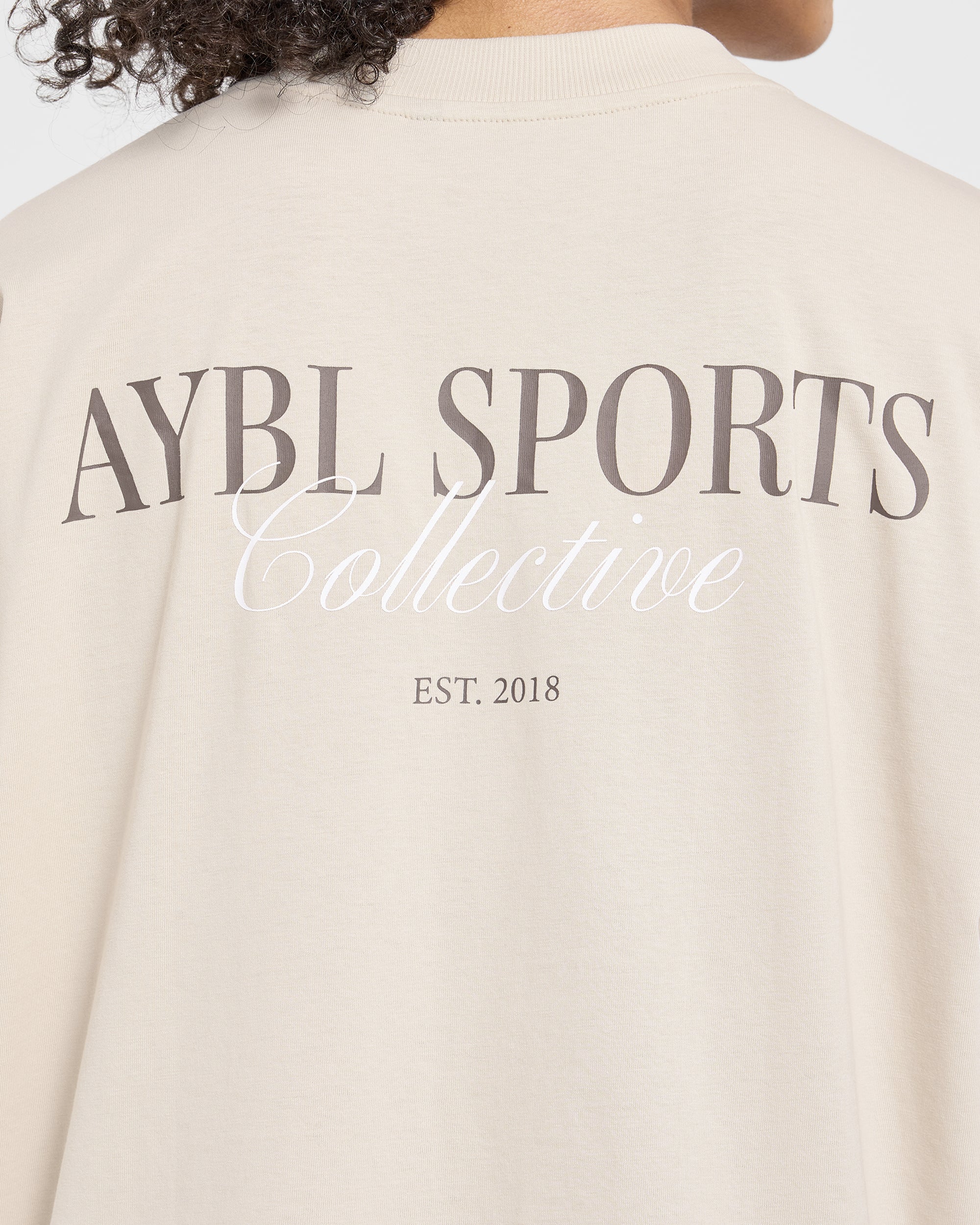 Sports Collective Oversized T Shirt - Beige