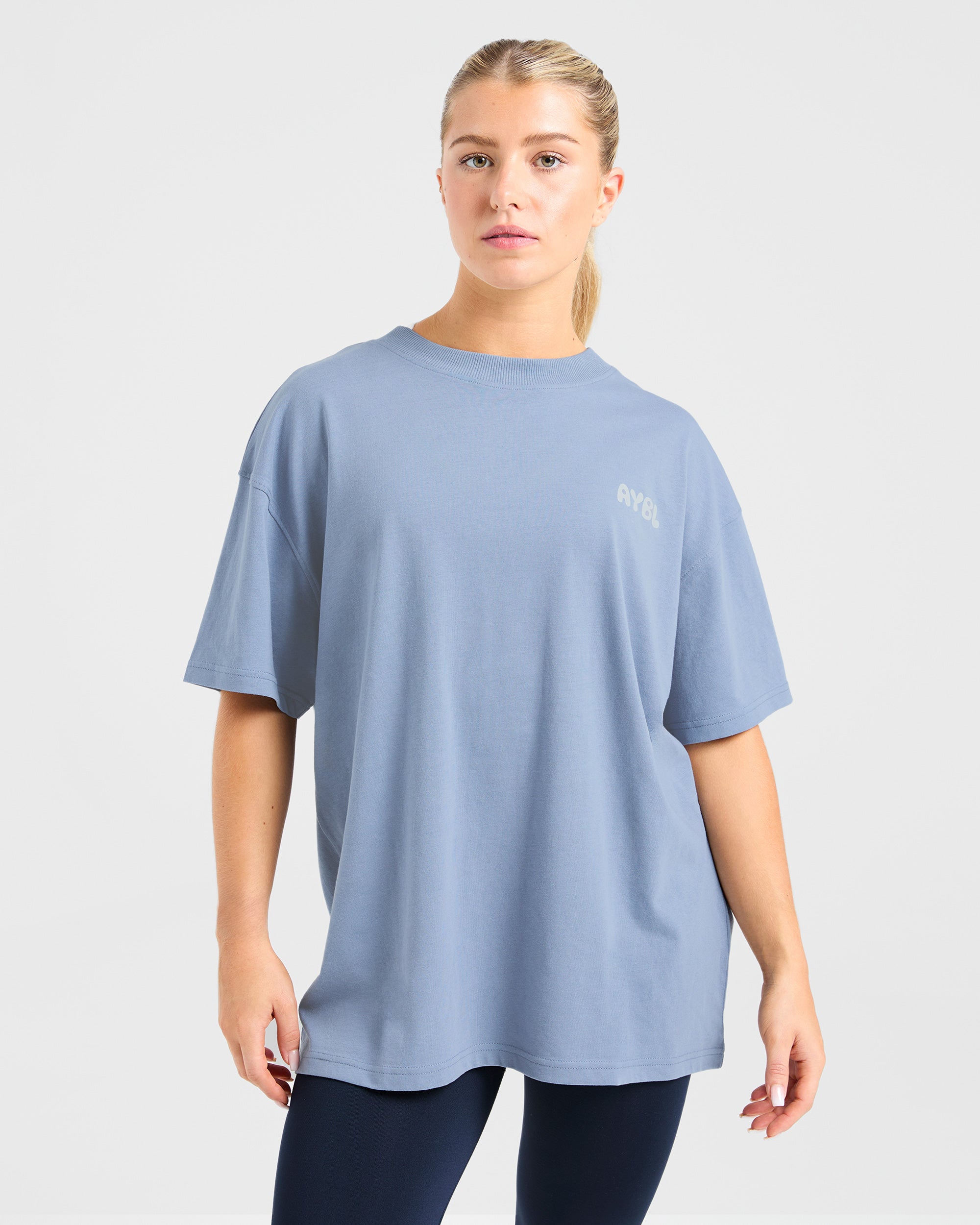 Mind Over Matter V2 Oversized T Shirt - Blue