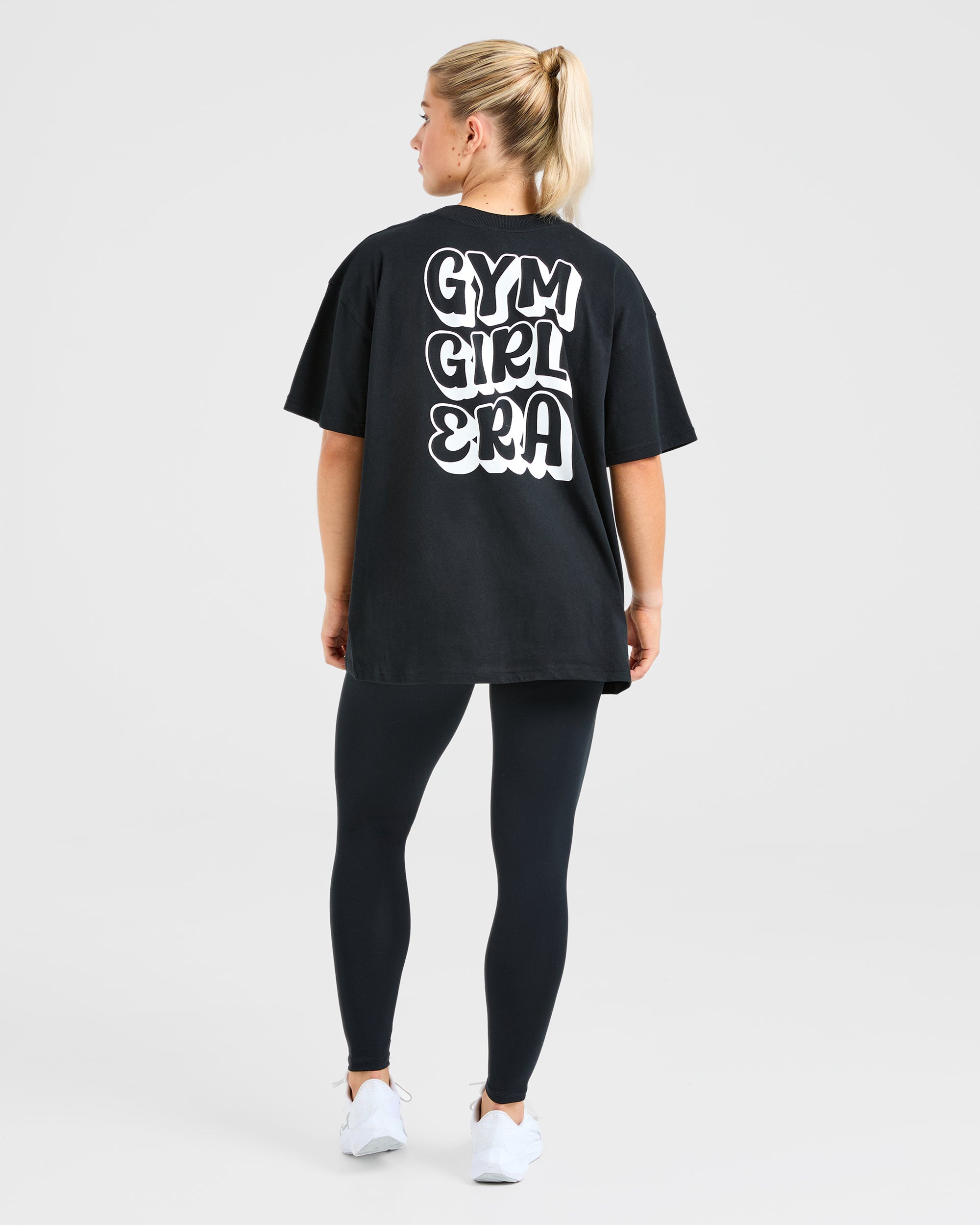 Gym Girl Era Oversized T Shirt - Black