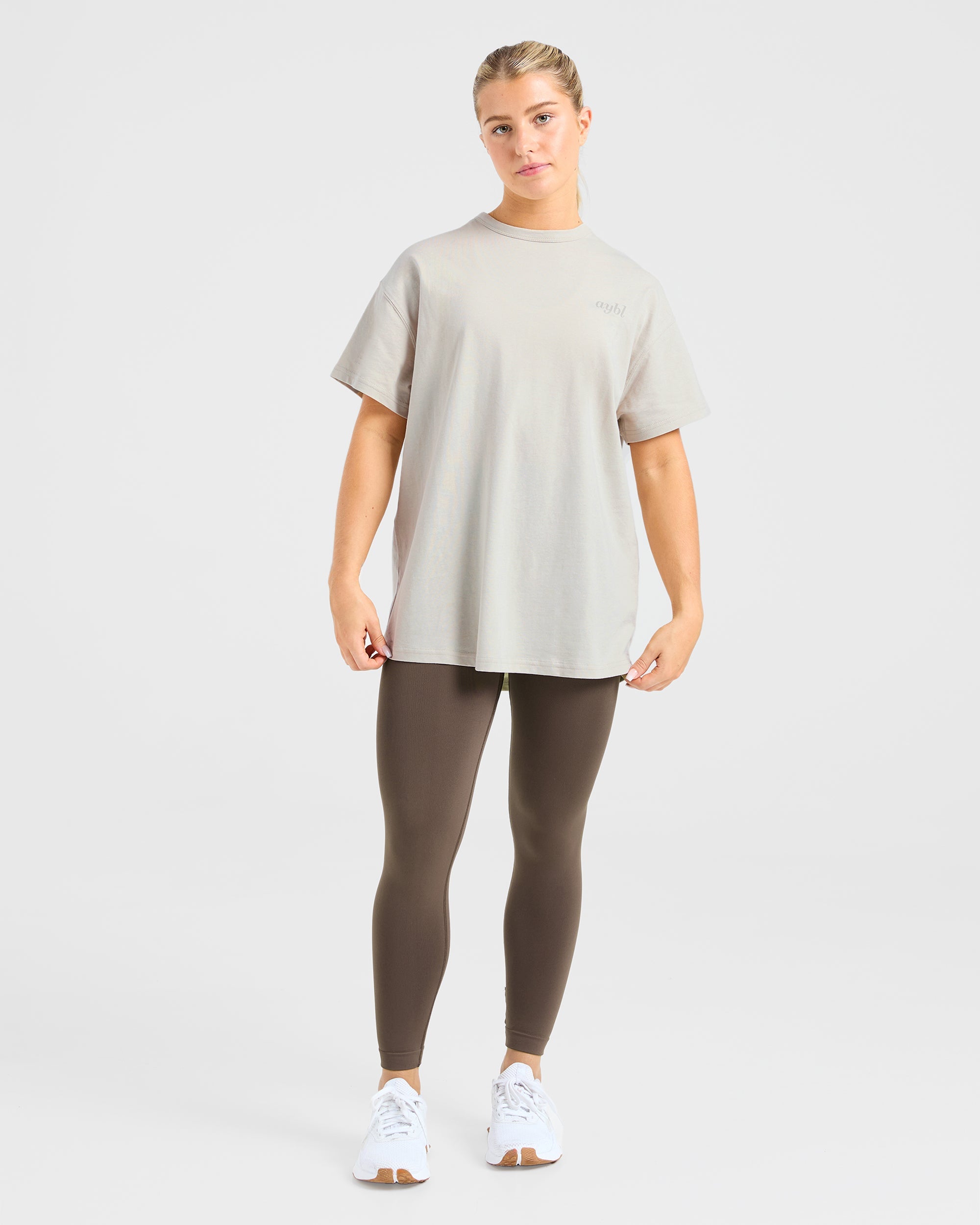 Show Yourself Kindness Oversized T Shirt - Sand