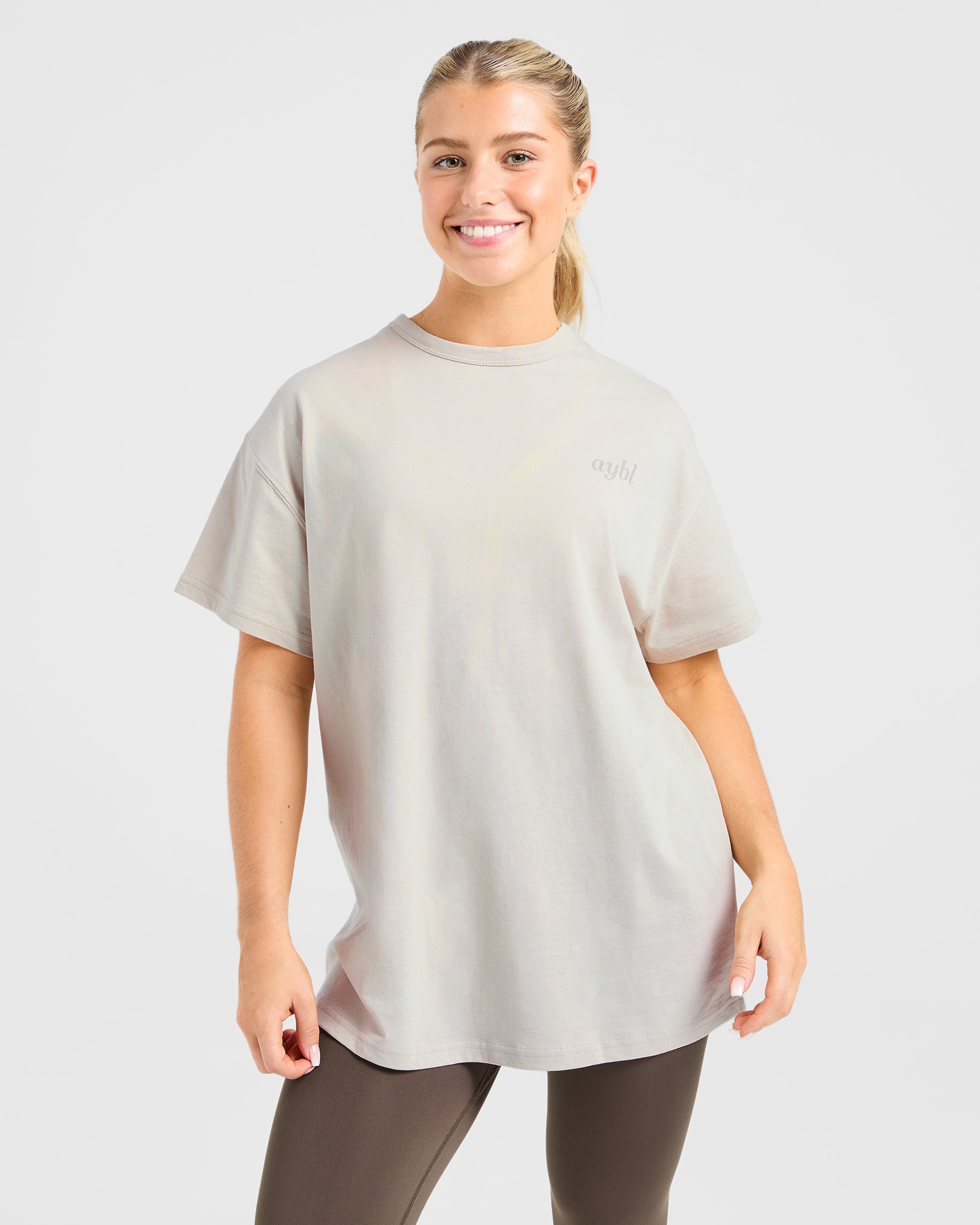 Show Yourself Kindness Oversized T Shirt - Sand