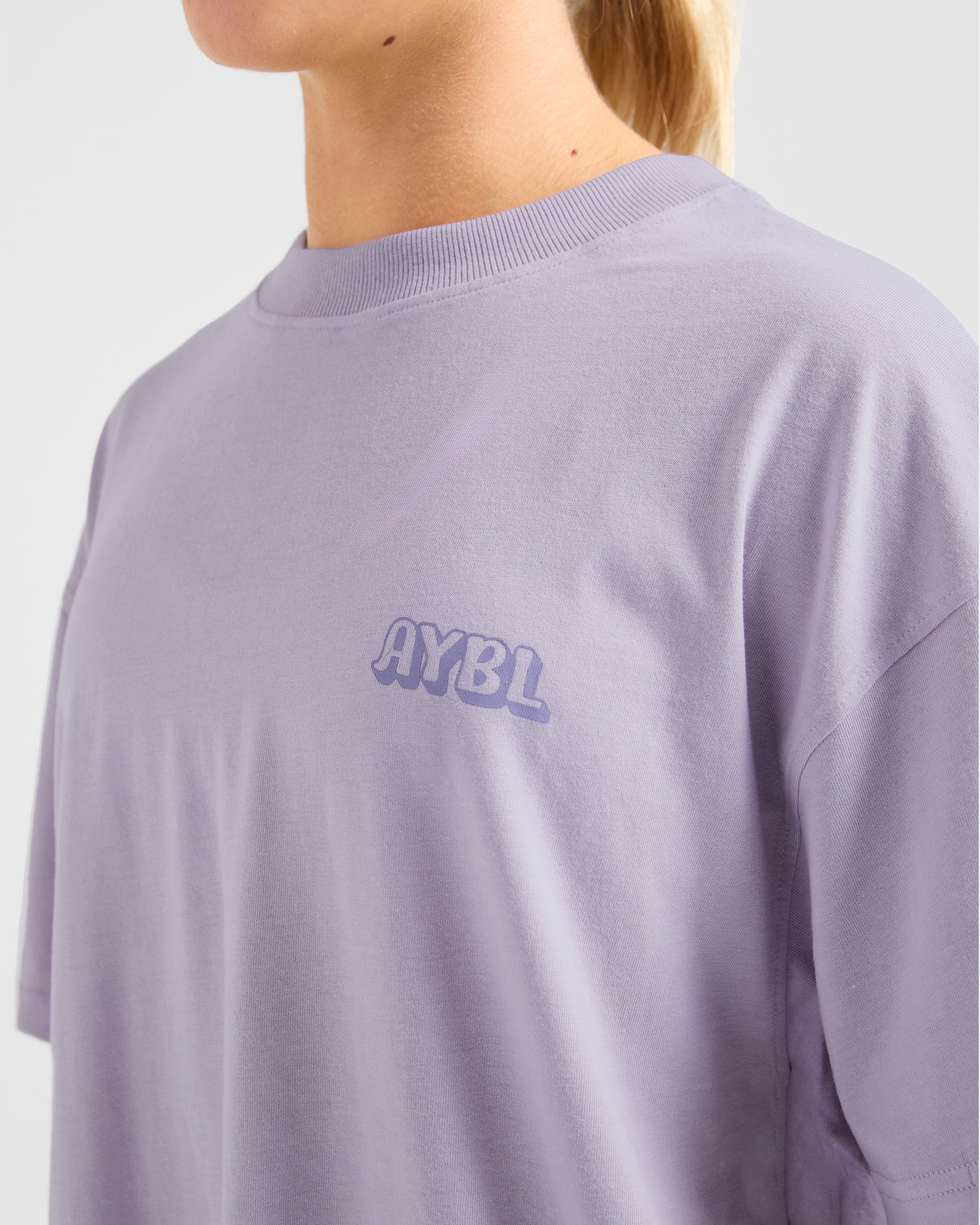 Gym Girl Era Oversized T Shirt - Purple