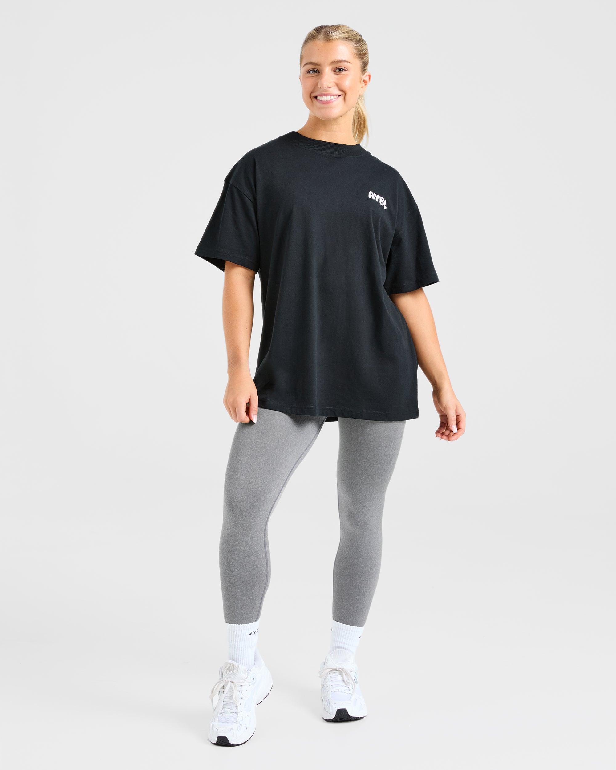 Mind Over Matter V2 Oversized T Shirt - Black