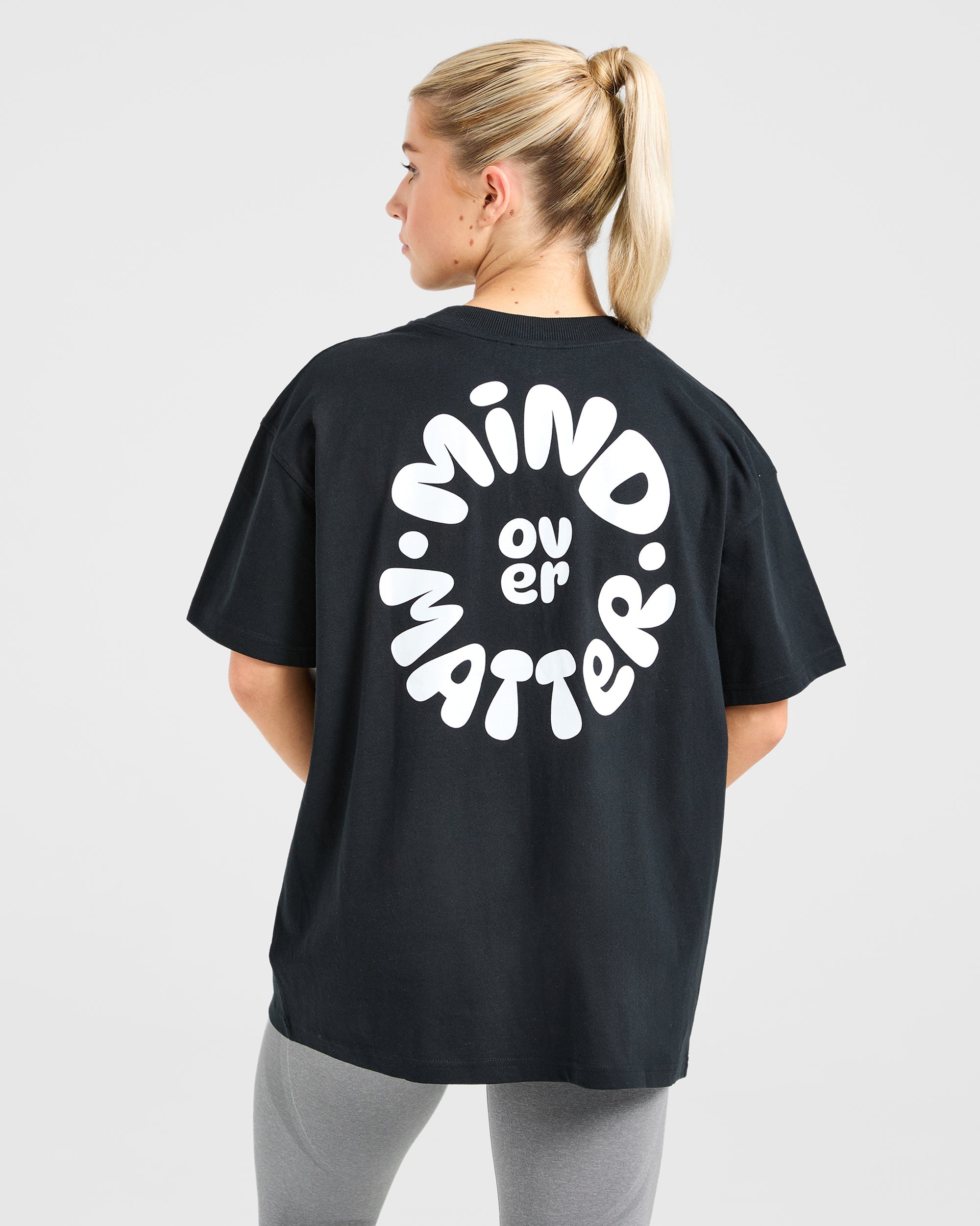 Mind Over Matter V2 Oversized T Shirt - Black