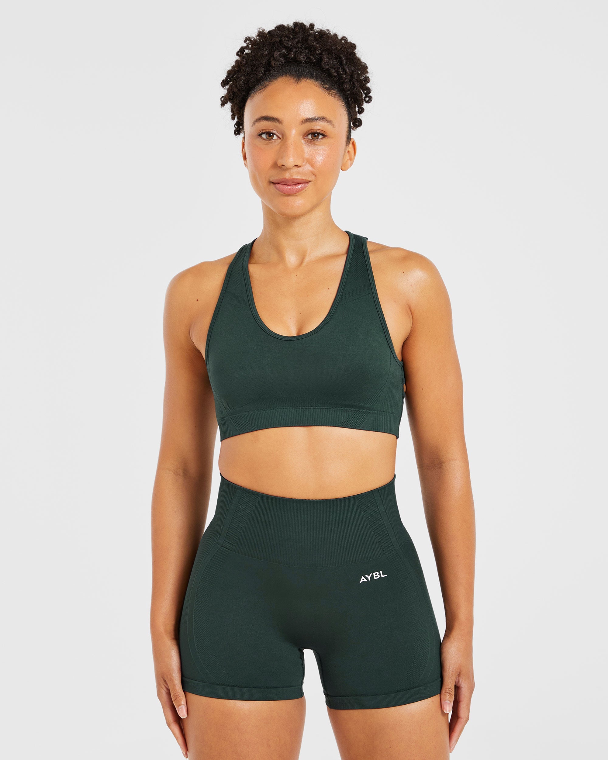 Balance V3 Seamless Sports Bra - Dark Green