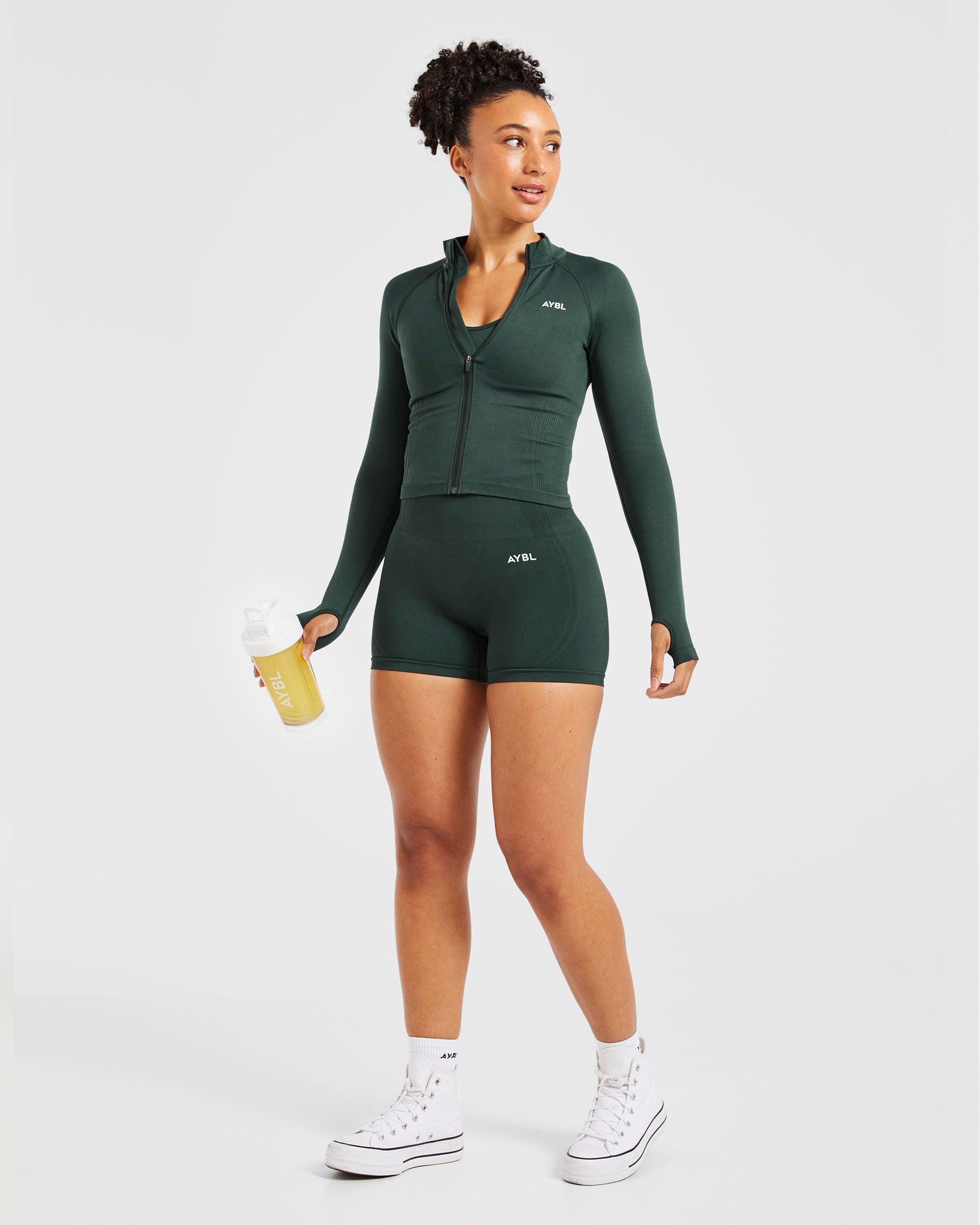 Balance V3 Seamless Zip Jacket - Dark Green