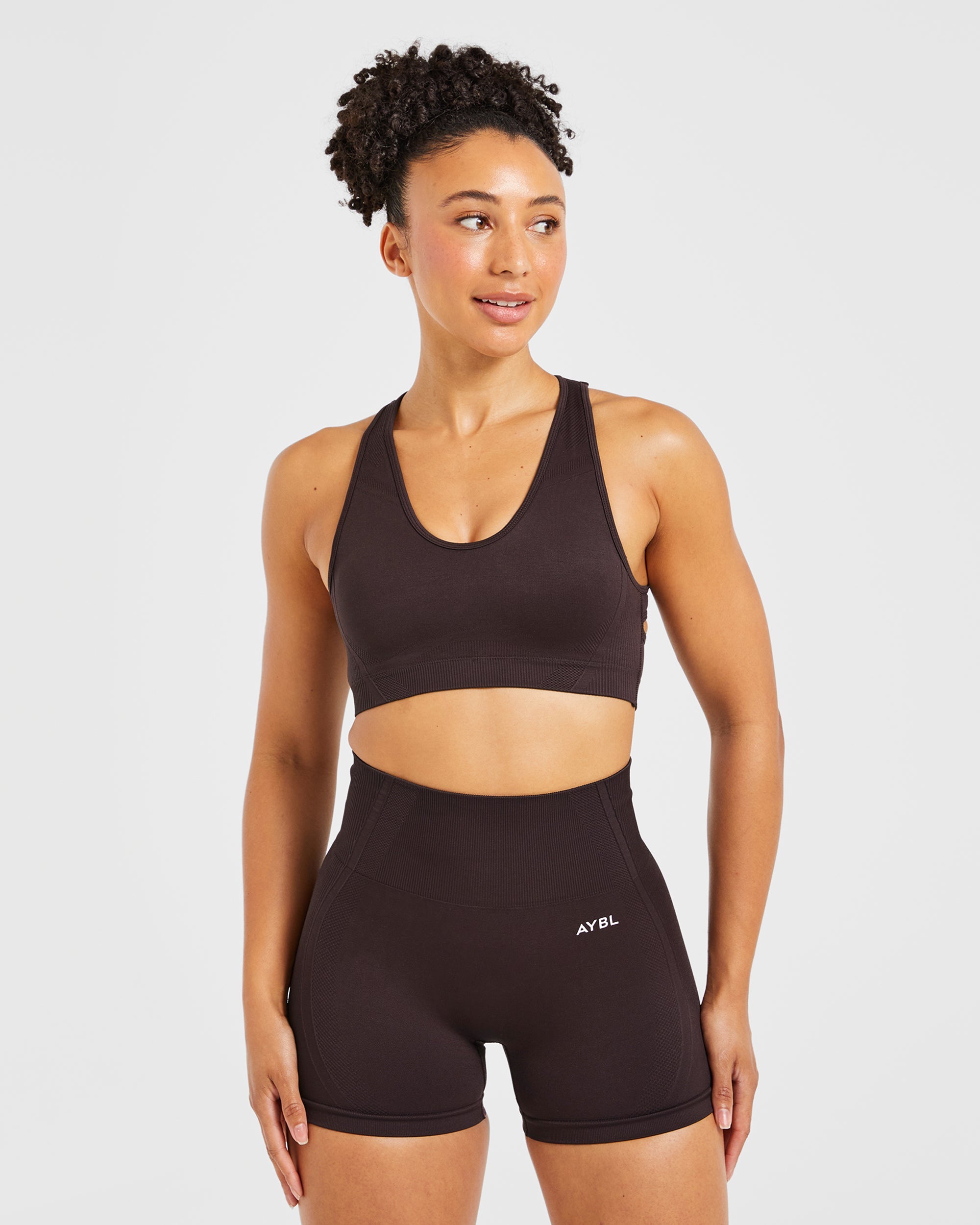 Balance V3 Seamless Sports Bra - Dark Brown