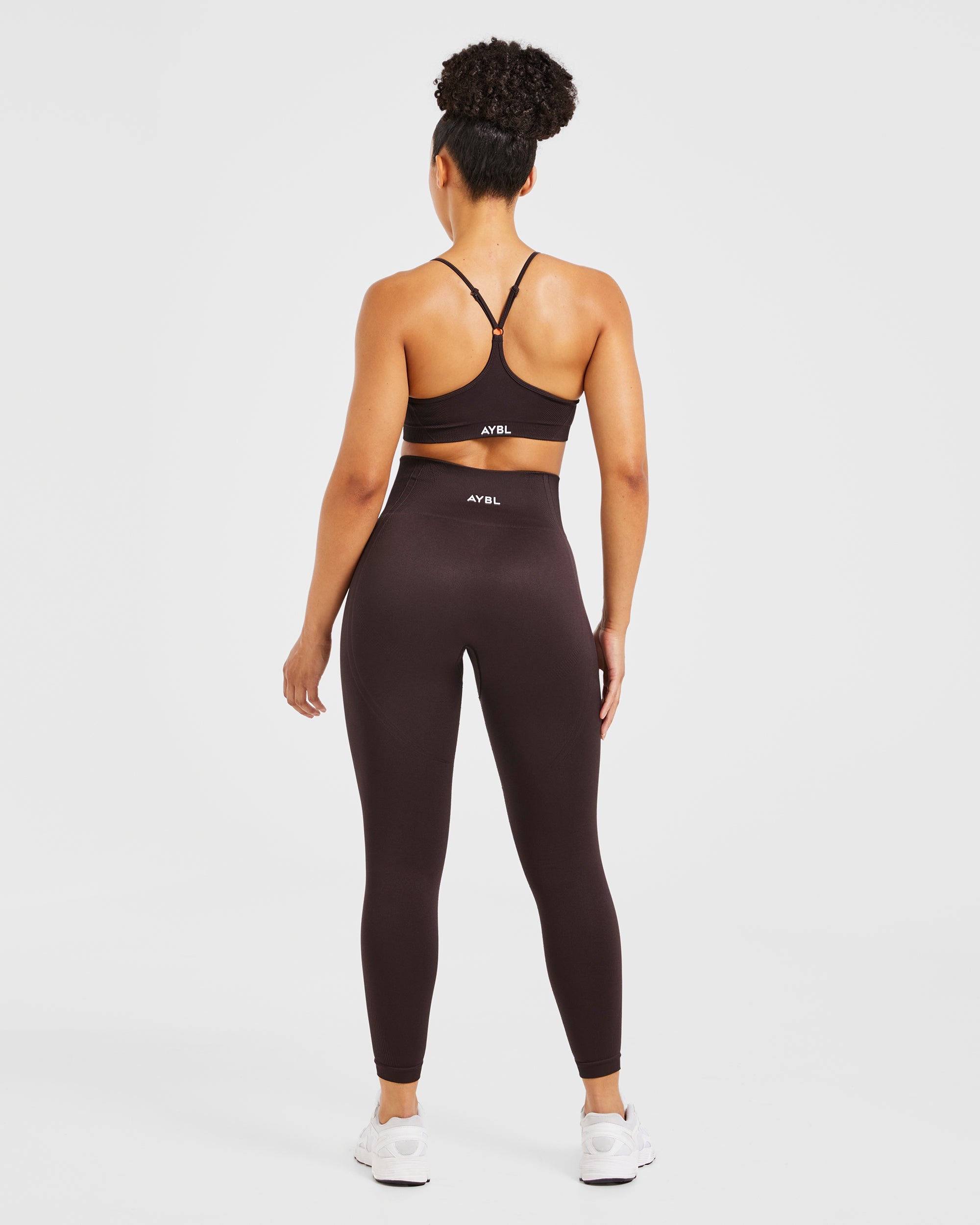 Balance V3 Seamless Strappy Sports Bra - Dark Brown