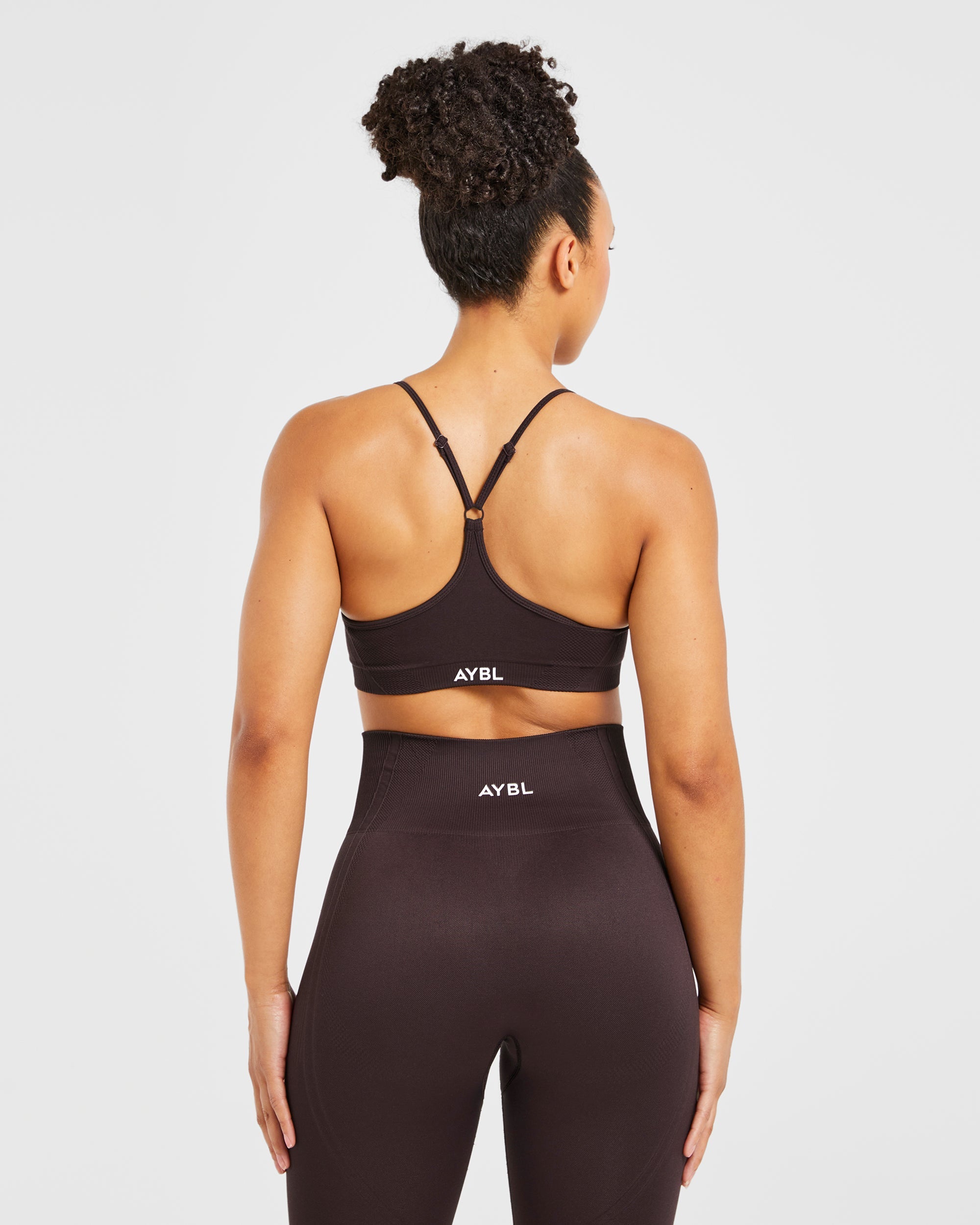 Balance V3 Seamless Strappy Sports Bra - Dark Brown