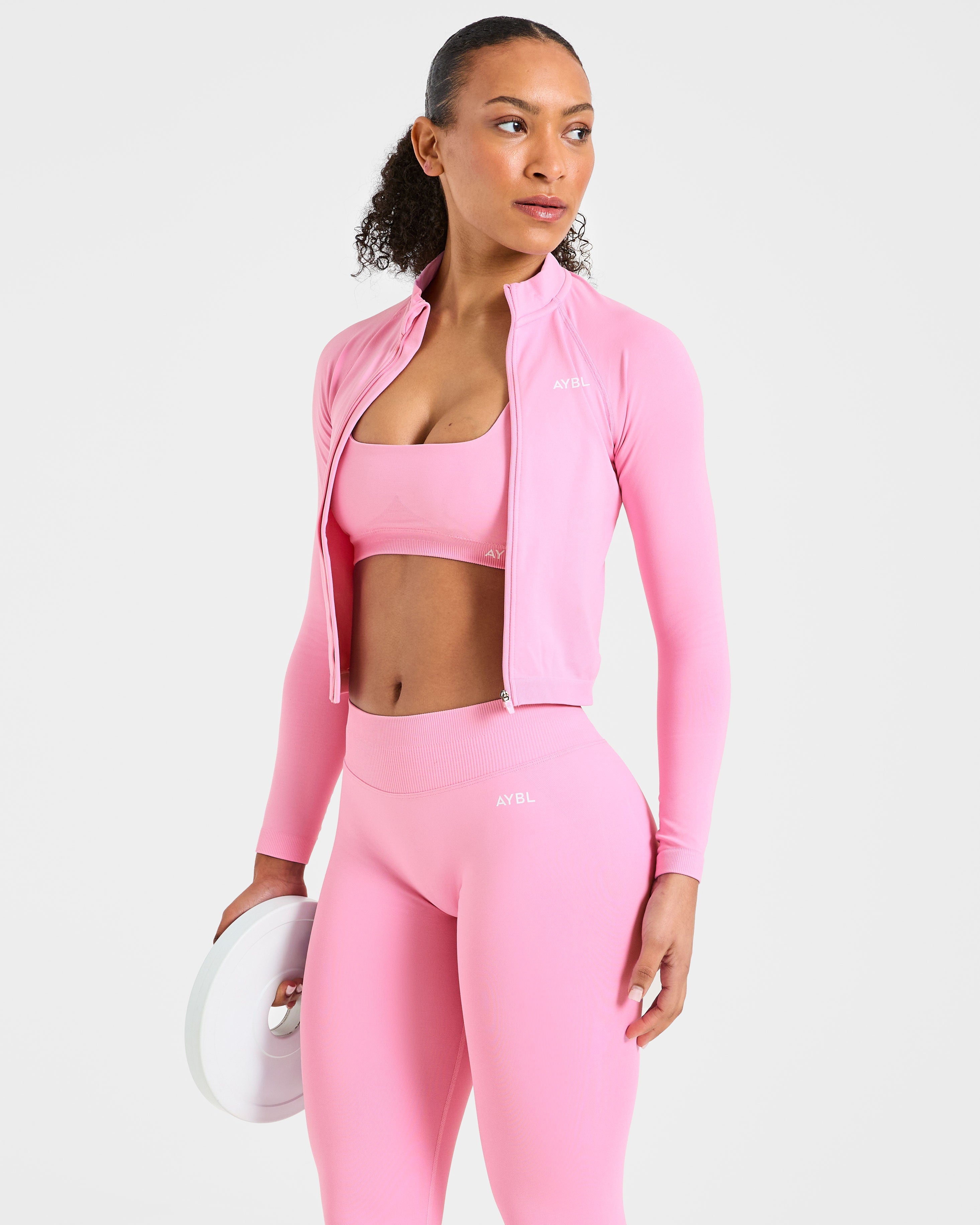 Enhance Seamless Jacket - Sugar Pink