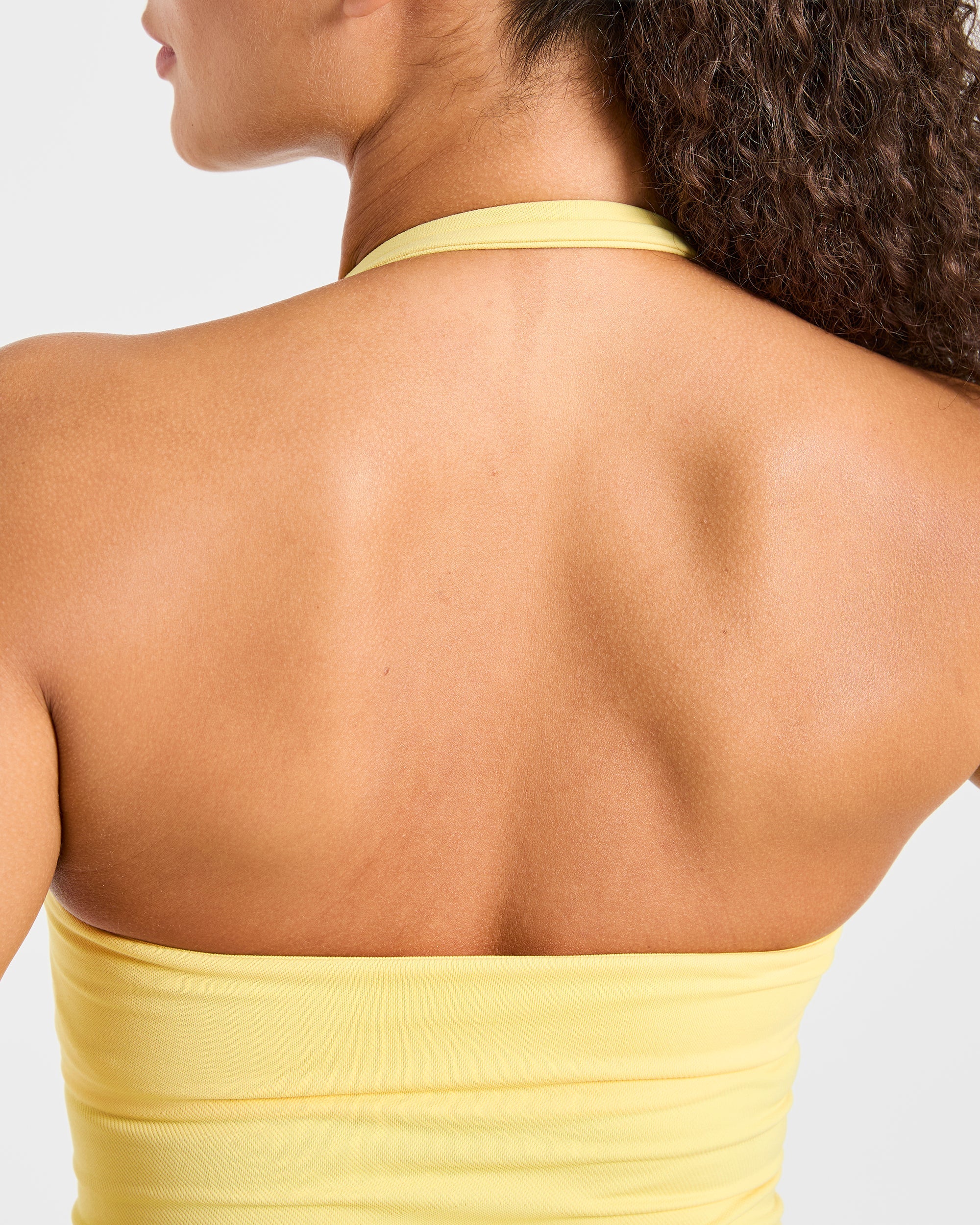 Enhance Seamless Halterneck Top - Bright Yellow