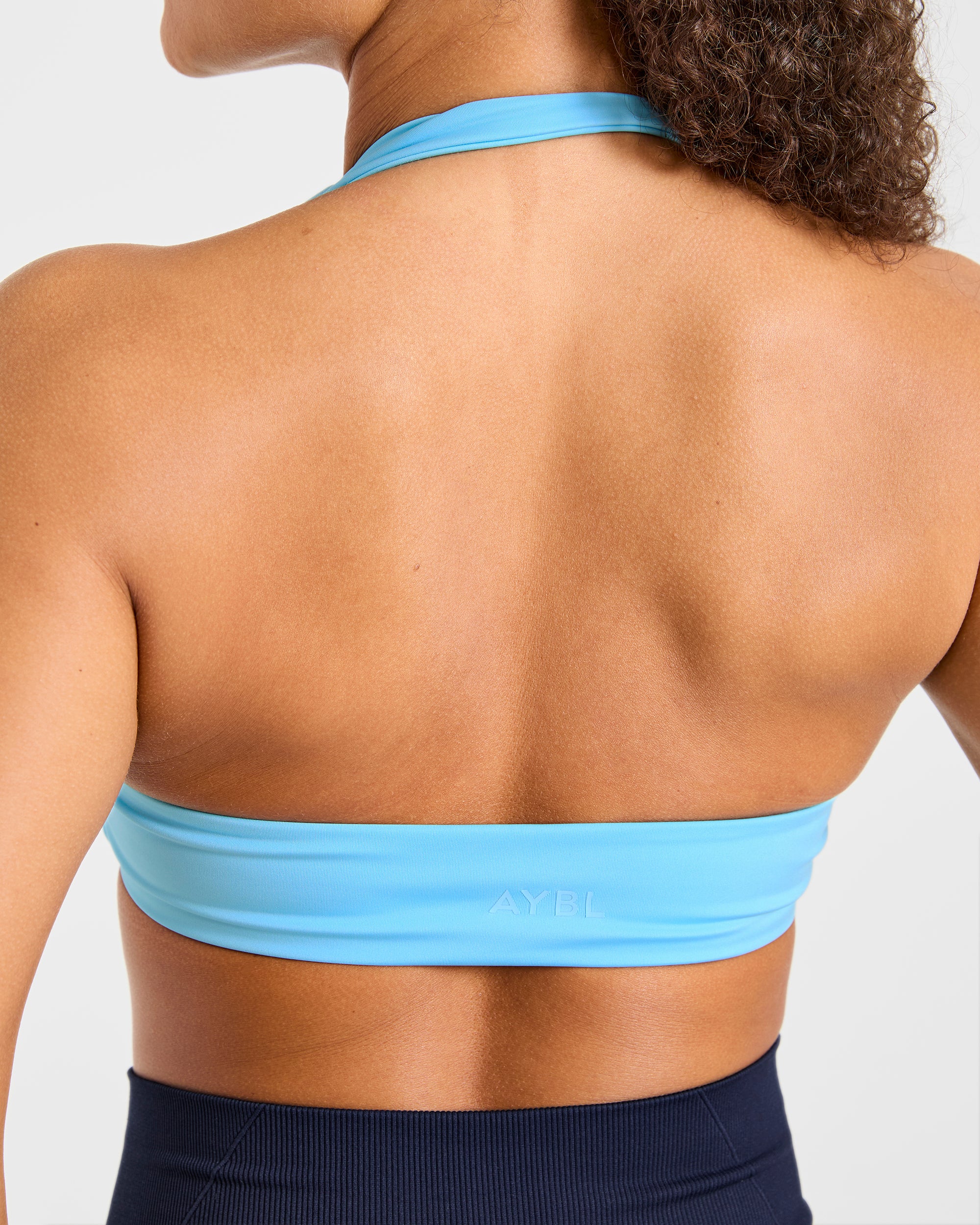 Essential Halterneck Sports Bra - Vibrant Blue