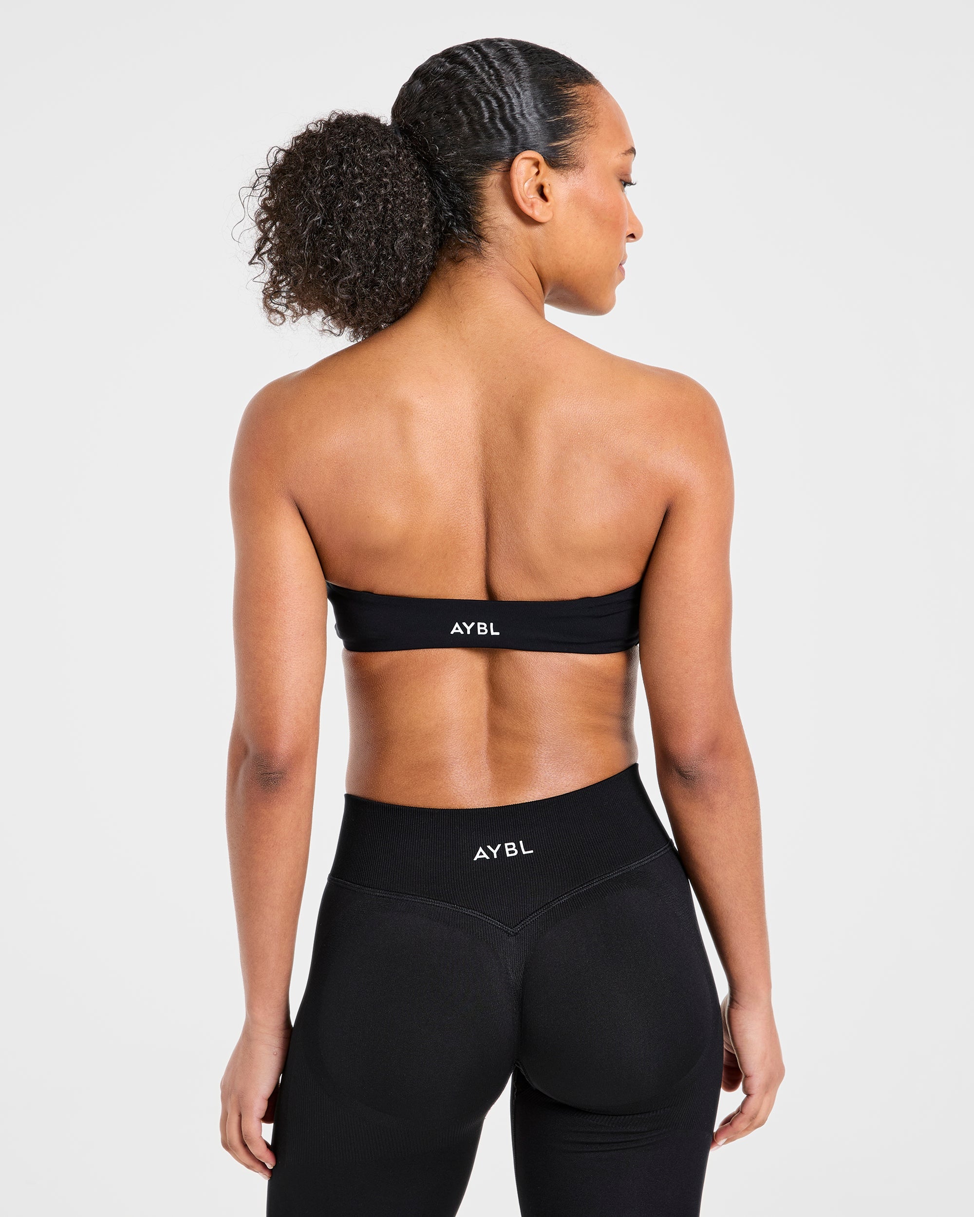 Essential Bandeau Sports Bra - Black
