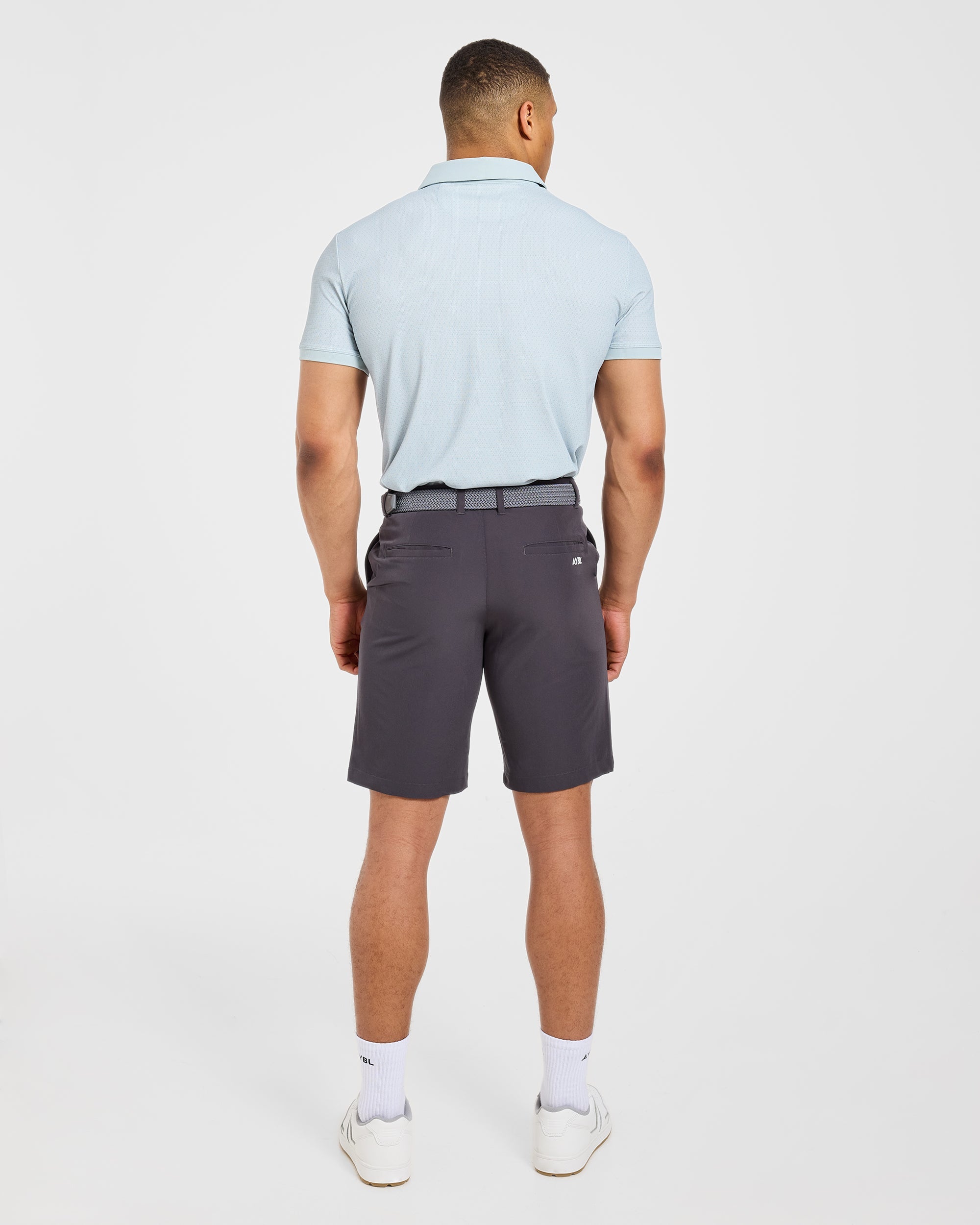 Precision Geometric Polo - Cloud Blue