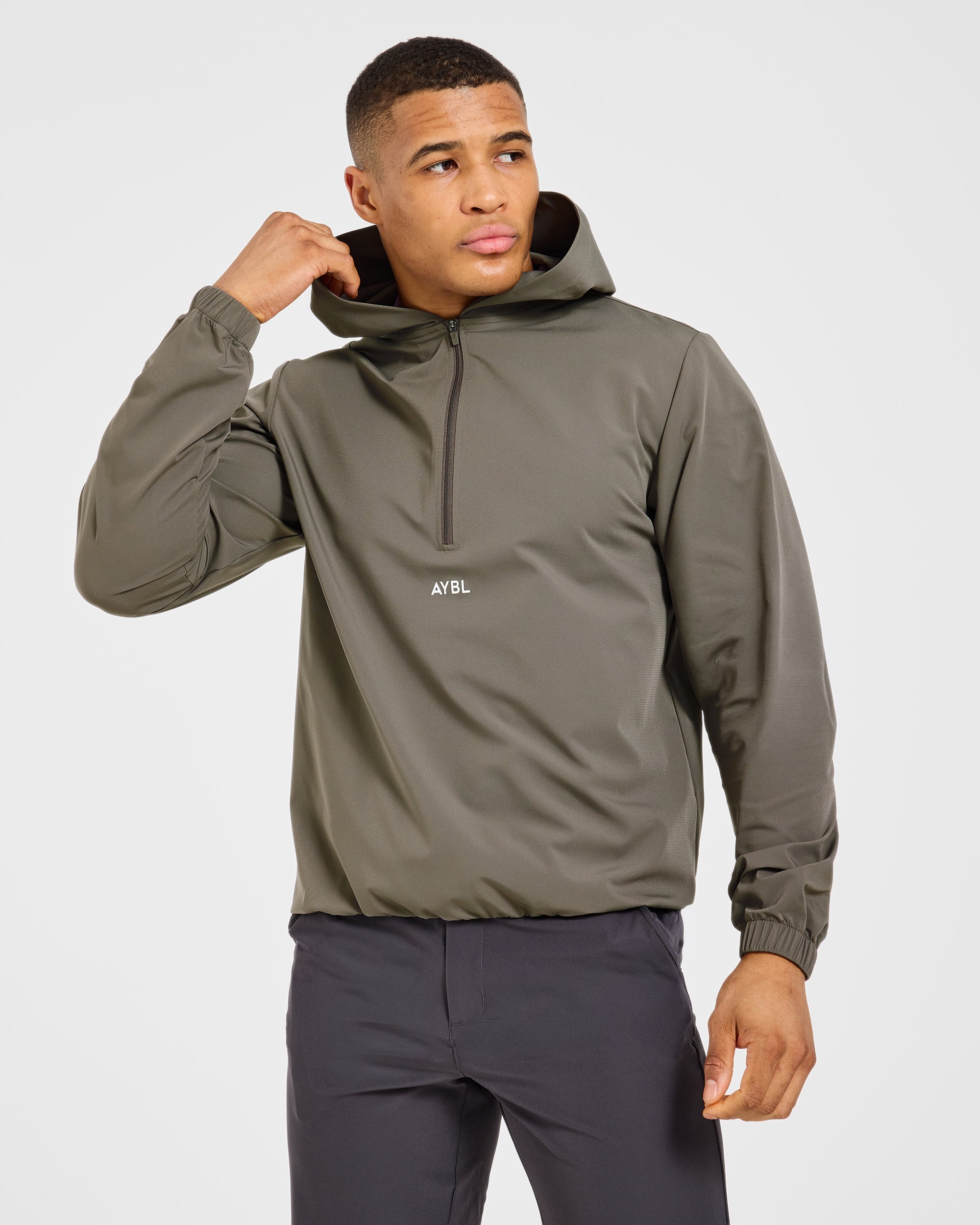 Precision 1/4 Zip Wind Pullover - Deep Woodland